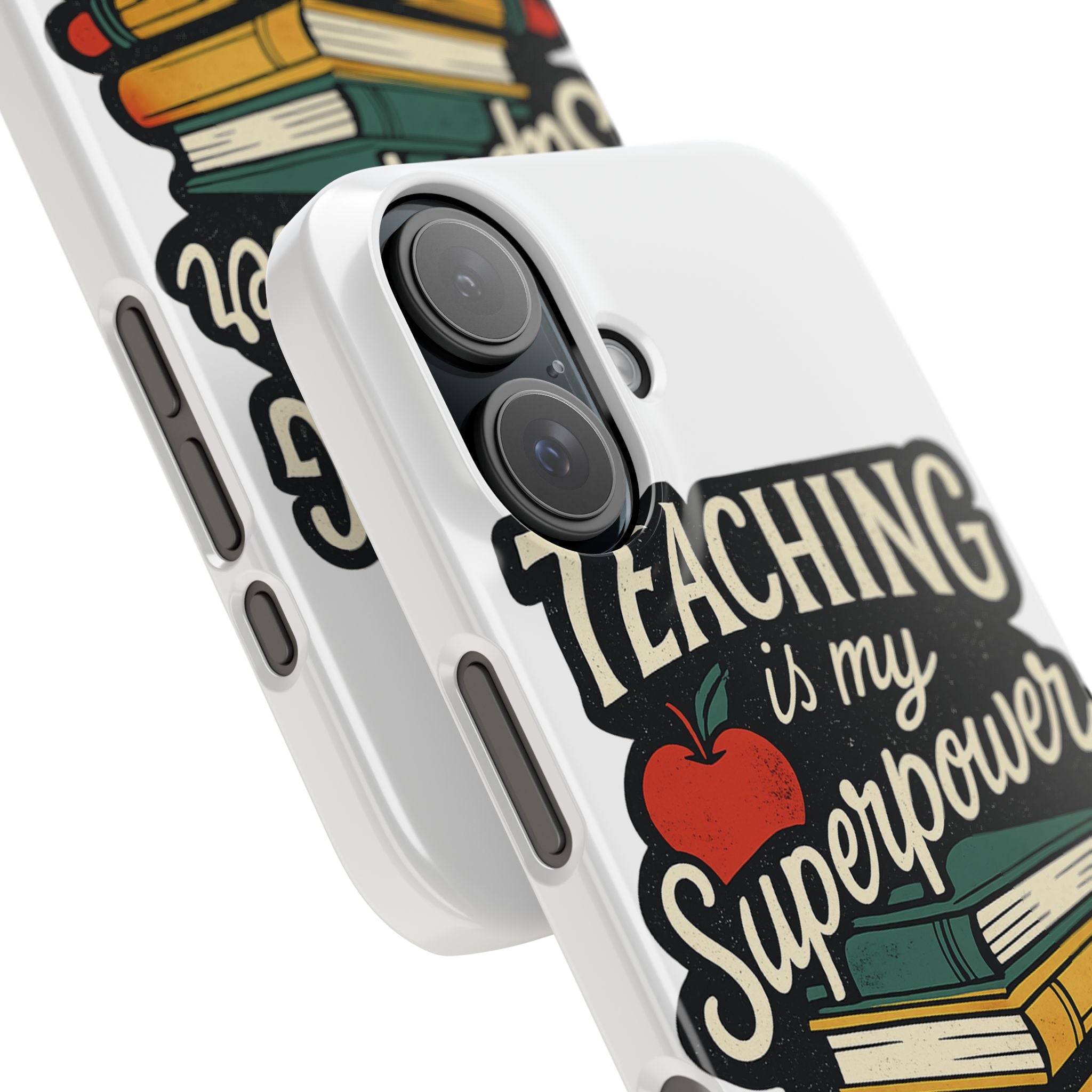 Teaching is My Superpower Phone Case Teacher Gift Appreciation Educator Hero Apple Books Chalk Classroom Decor
