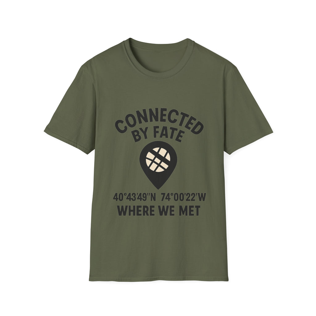 Best Friend Coordinates Shirt | Matching BFF Tees Where We Met | Friendship Day Gift | Connected By Fate | Personalized Location