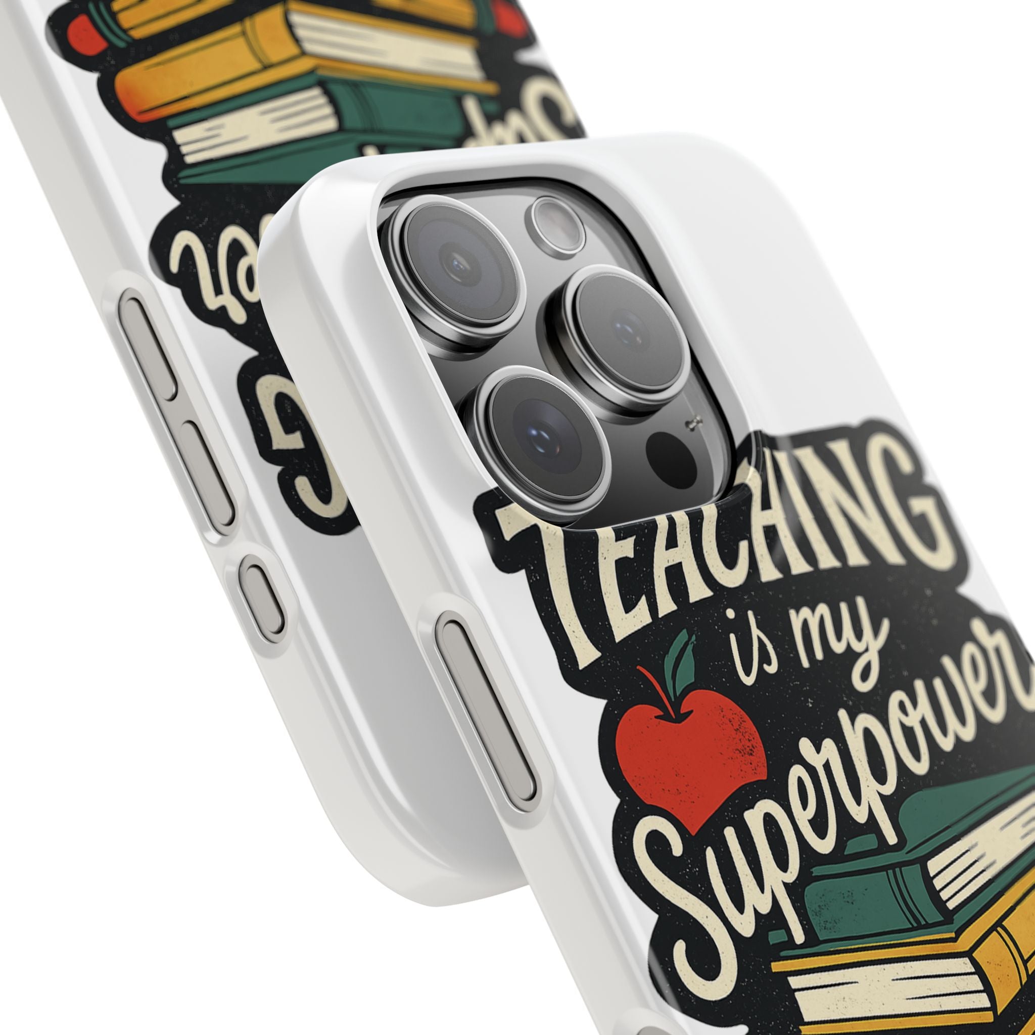Teaching is My Superpower Phone Case Teacher Gift Appreciation Educator Hero Apple Books Chalk Classroom Decor