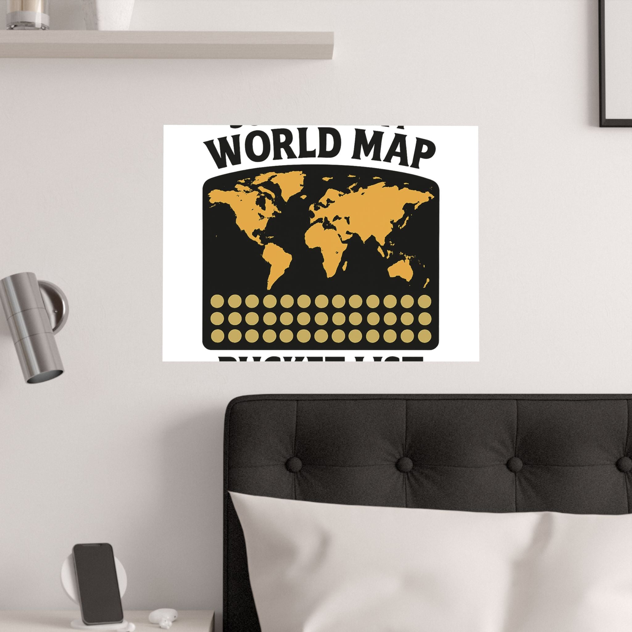 Scratch Off World Map Bucket List Poster Travel Tracker Gift Adventure Wall Art Wanderlust Decor Journey Milestone Chart