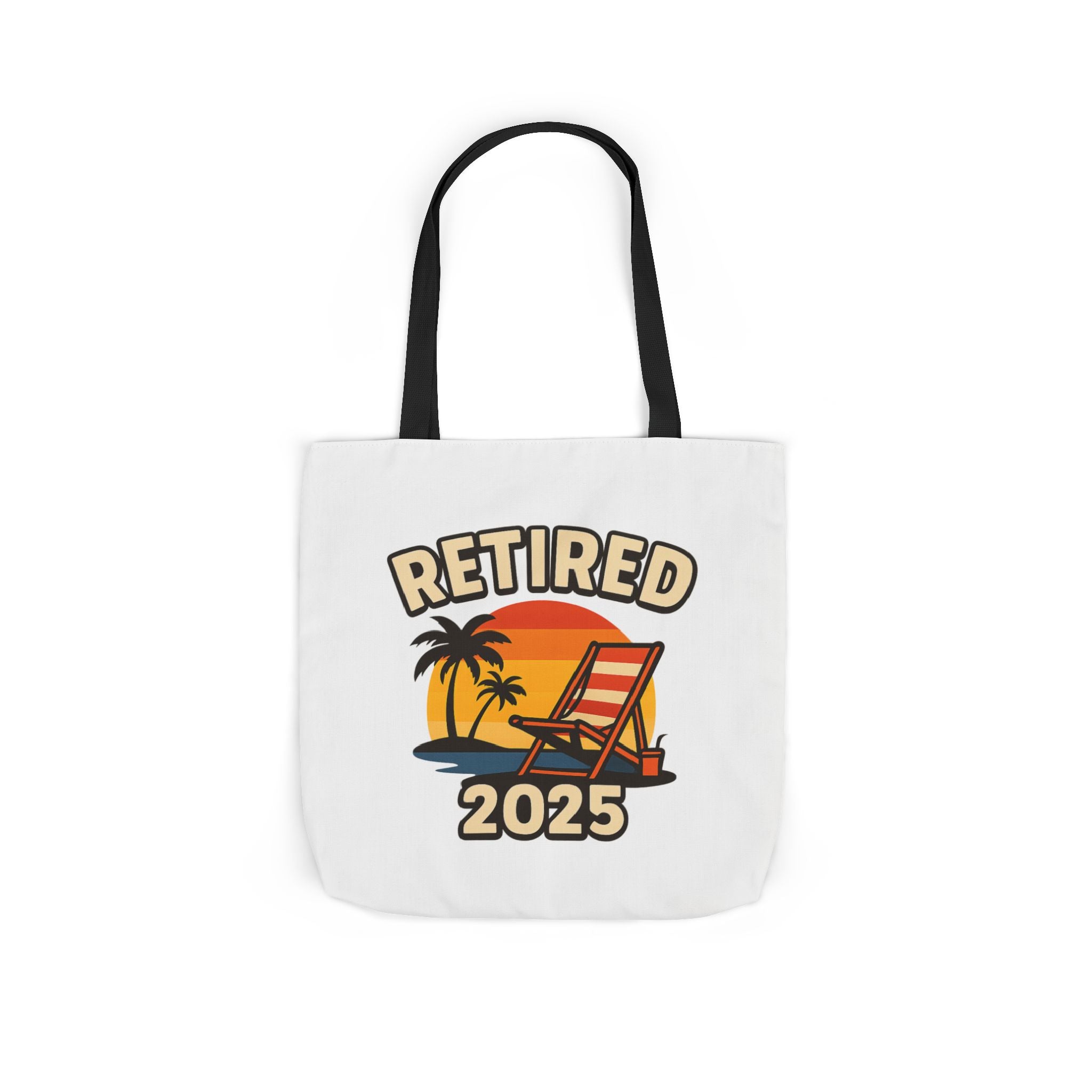 Retired 2025 Tote Bag Beach Chair Sunset Retirement Gift Retiree Beach Bag Retirement Party Favor Coworker Gift Farewell Gift