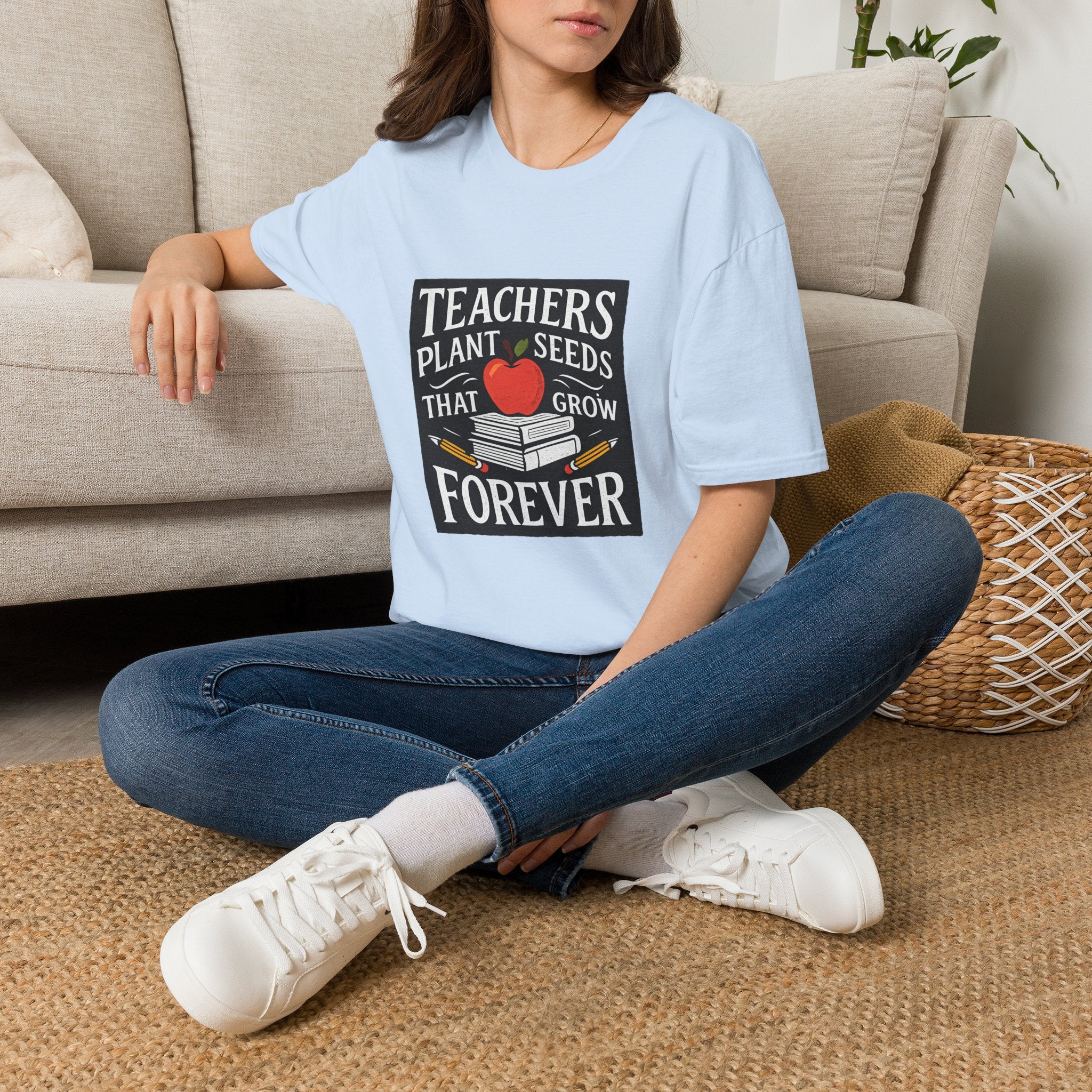 Teachers Plant Seeds That Grow Forever Shirt, Teacher Appreciation Gift, End of Year Teacher Gift, Teacher Week Tee, Teaching T-Shirt