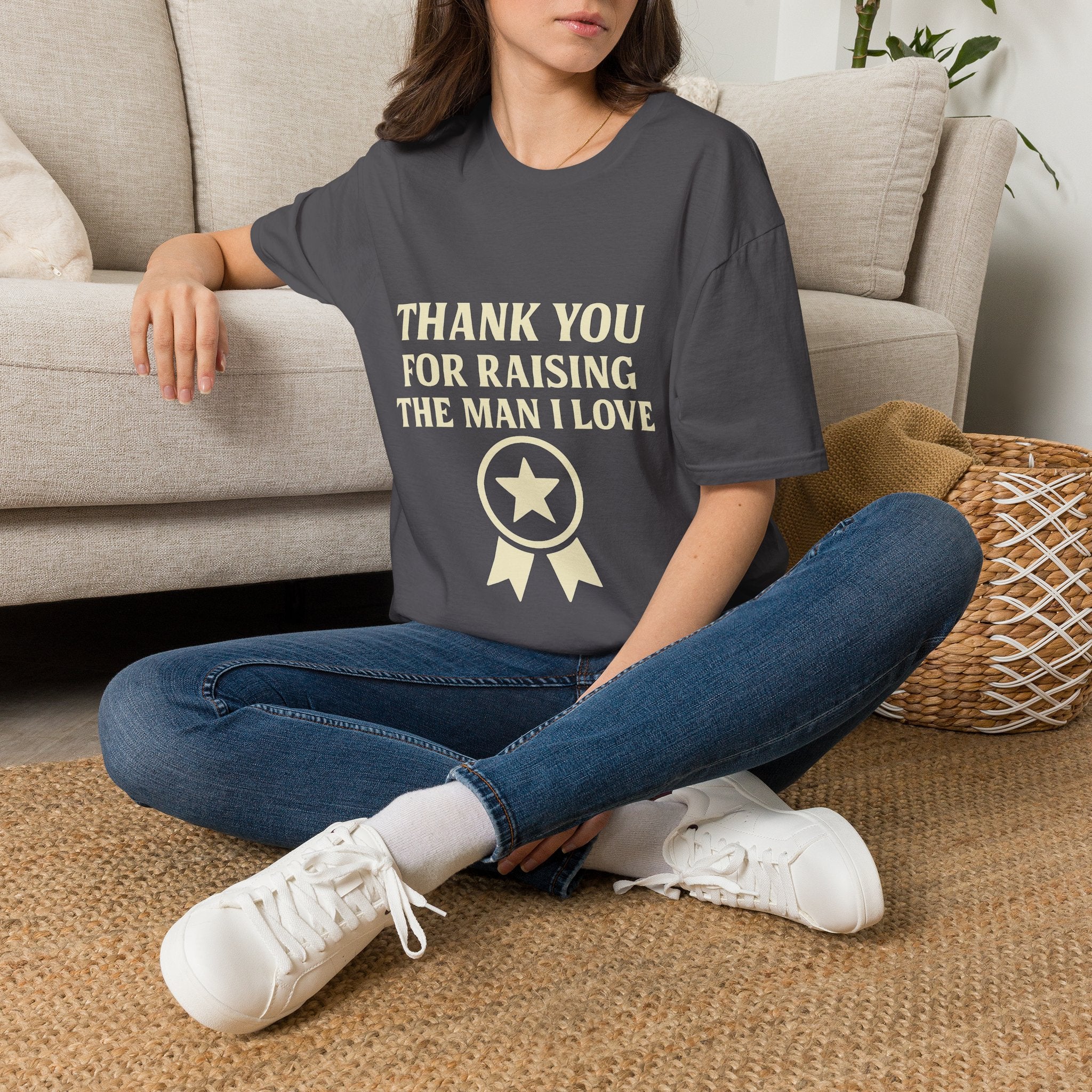 Thank You For Raising The Man I Love Shirt, Mother In Law Gift, Mothers Day Gift From Daughter In Law, MIL Appreciation Tee
