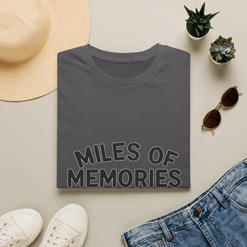 Personalized Anniversary Shirt for Couples | Miles of Memories Custom Odometer Tee | Romantic Travel Gift with Coordinates & Names