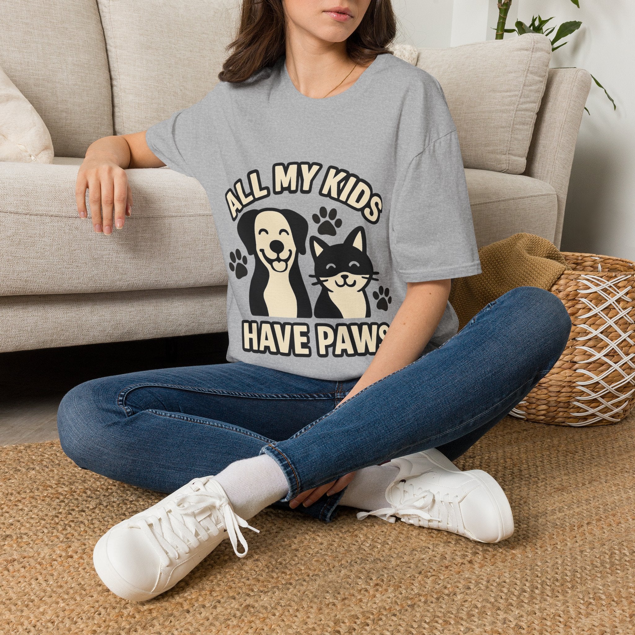 All My Kids Have Paws Shirt, Pet Mom T-Shirt, Dog Mom Cat Mom Gift, Fur Mama Tee, Pet Parent Shirt, Mothers Day Gift for Dog Lover