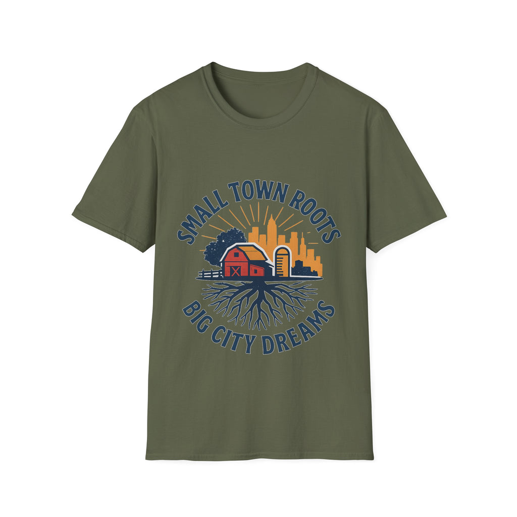 Small Town Roots Big City Dreams Shirt, Hometown Pride Tee, Vintage Americana Tshirt, Country Girl Gift, Small Town Pride