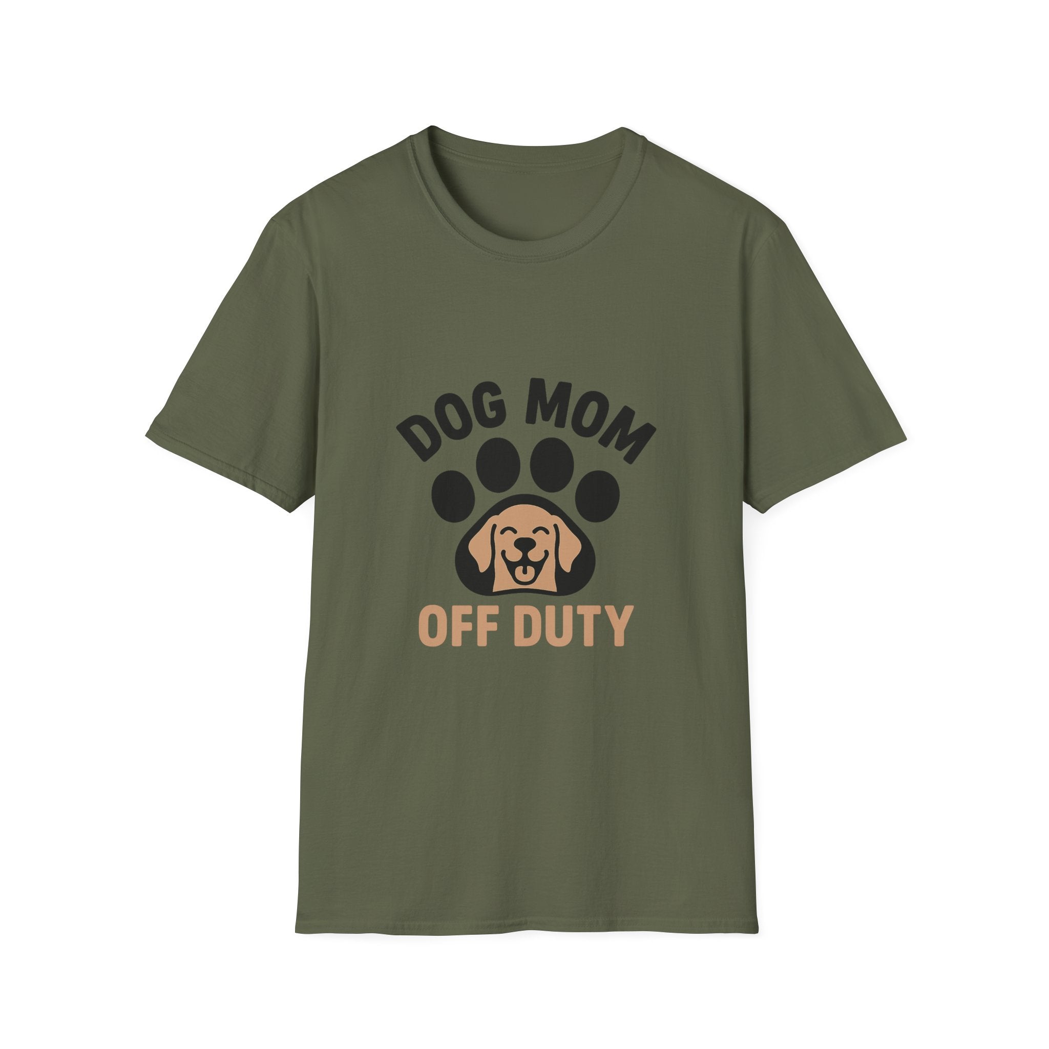Dog Mom Off Duty Shirt, Dog Lover Gift, Paw Print T-Shirt, Dog Mom Tee, Funny Dog Owner Shirt, Dog Mama Clothing, Pet Parent