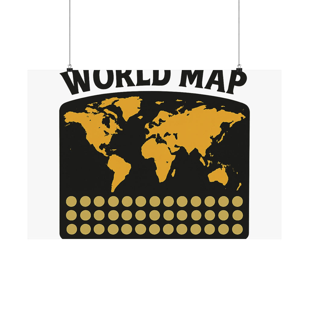 Scratch Off World Map Bucket List Poster Travel Tracker Gift Adventure Wall Art Wanderlust Decor Journey Milestone Chart