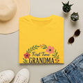 First Time Grandma Est 2025 Shirt New Grandmother Announcement Pregnancy Reveal Gift Floral Wreath Tshirt Mothers Day Gift