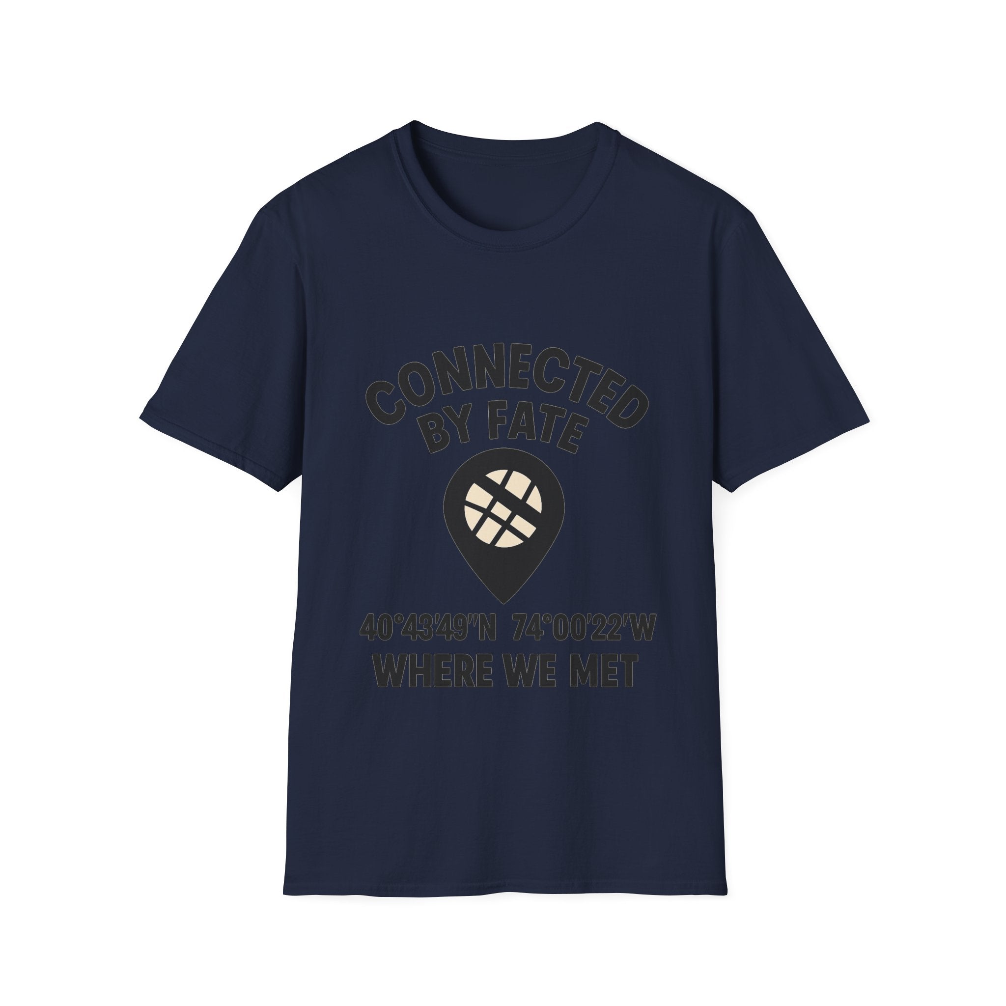 Best Friend Coordinates Shirt | Matching BFF Tees Where We Met | Friendship Day Gift | Connected By Fate | Personalized Location