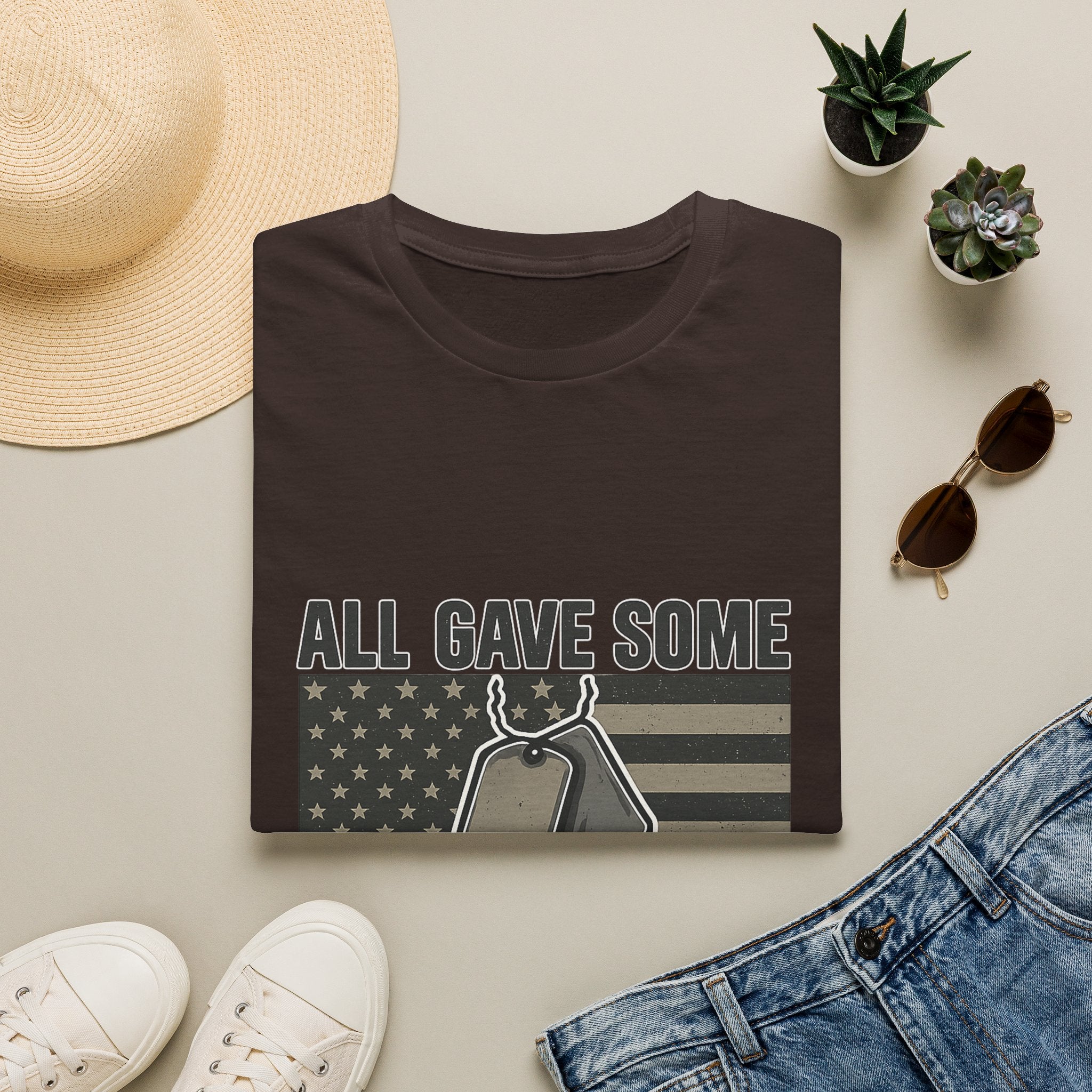 Custom Veteran Shirt | All Gave Some Some Gave All | Personalized Veterans Day Gift | Military Family Pride Tshirt with Name & Dates