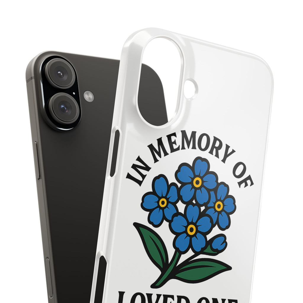Forget Me Not Phone Case Memorial Gift Floral Remembrance Case Sympathy Gift In Memory Of Loved One Loss of Mom Dad Friend