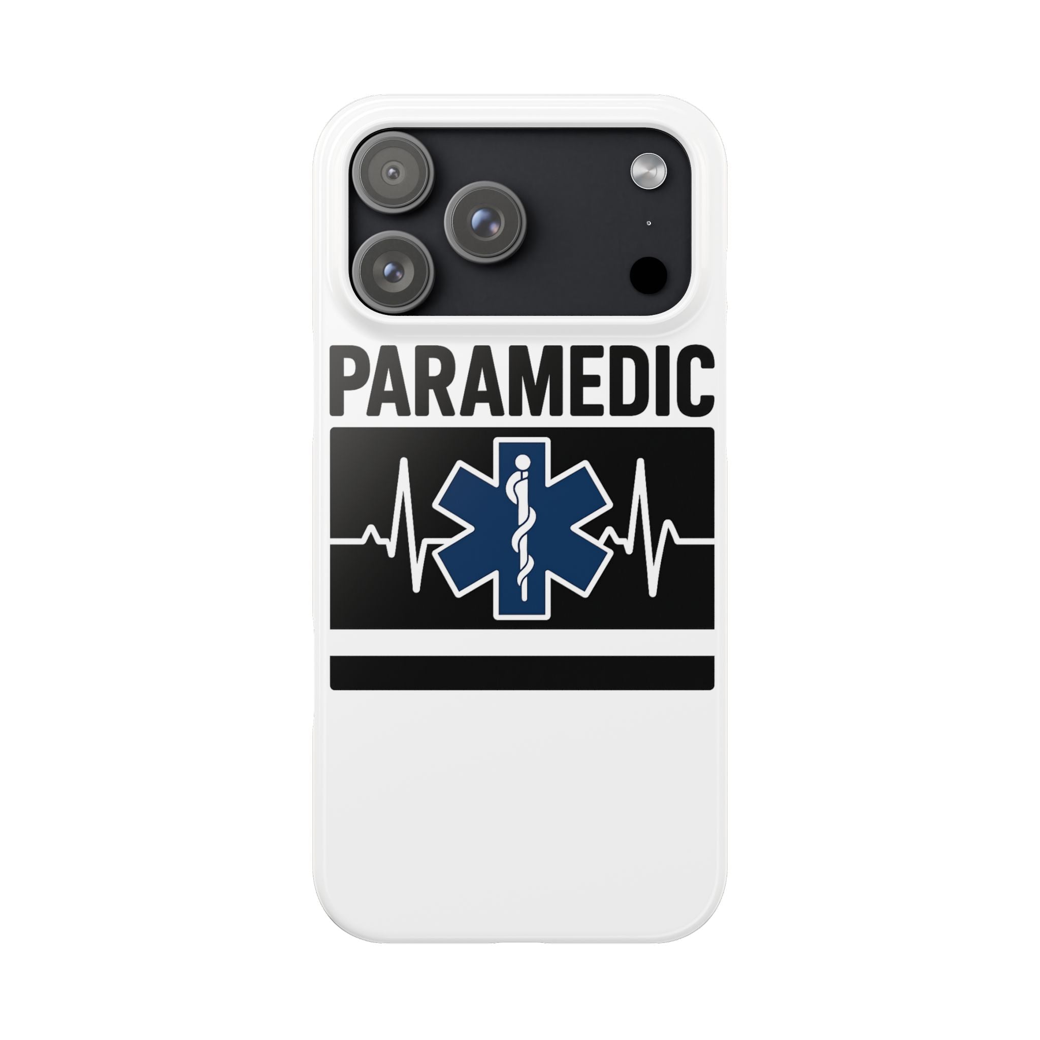 Paramedic Phone Case EMS Gift Heartbeat Star of Life EMT Medical First Responder Thin White Line Hero Appreciation