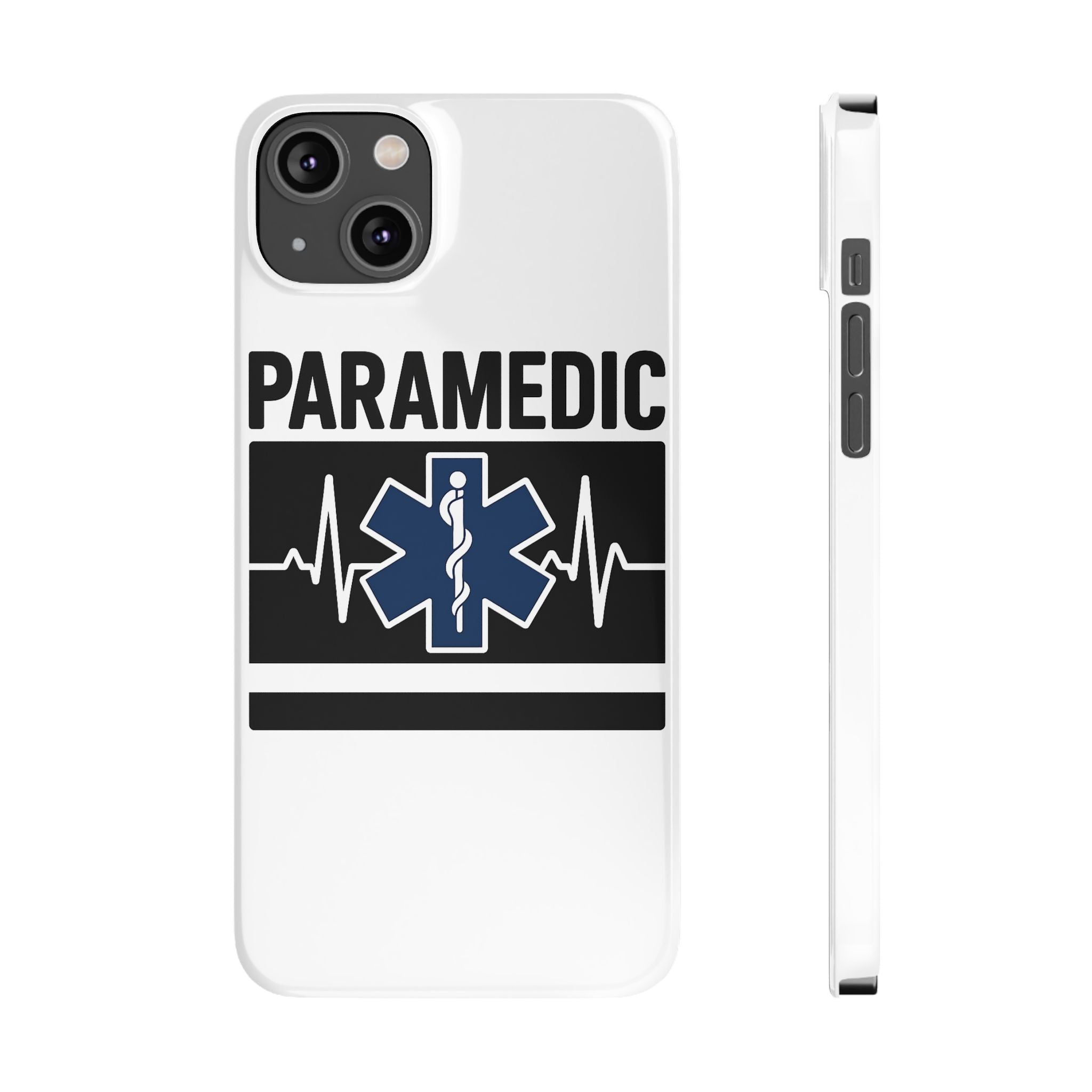 Paramedic Phone Case EMS Gift Heartbeat Star of Life EMT Medical First Responder Thin White Line Hero Appreciation