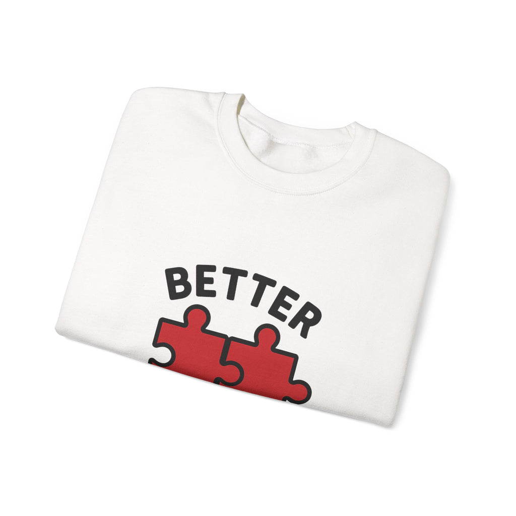 Couple Sweatshirt Better Together Puzzle Pieces Matching Sweatshirts Anniversary Gift for Couples Relationship Gift Valentine's Day
