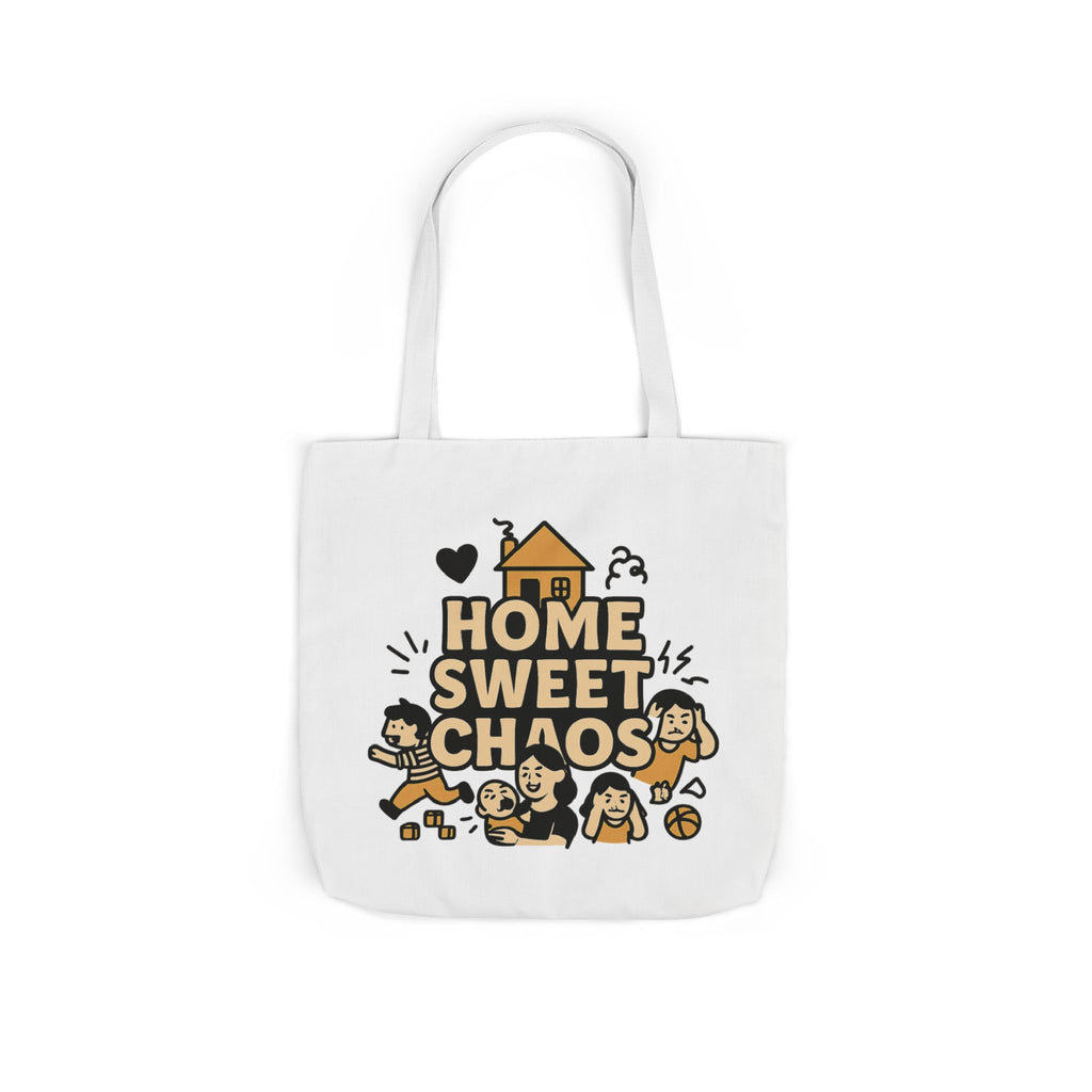 Home Sweet Chaos Tote Bag, Funny Mom Life Gift, Parenting Humor Canvas Tote, New Mom Gift, Chaotic Family Life, Gift for Mom