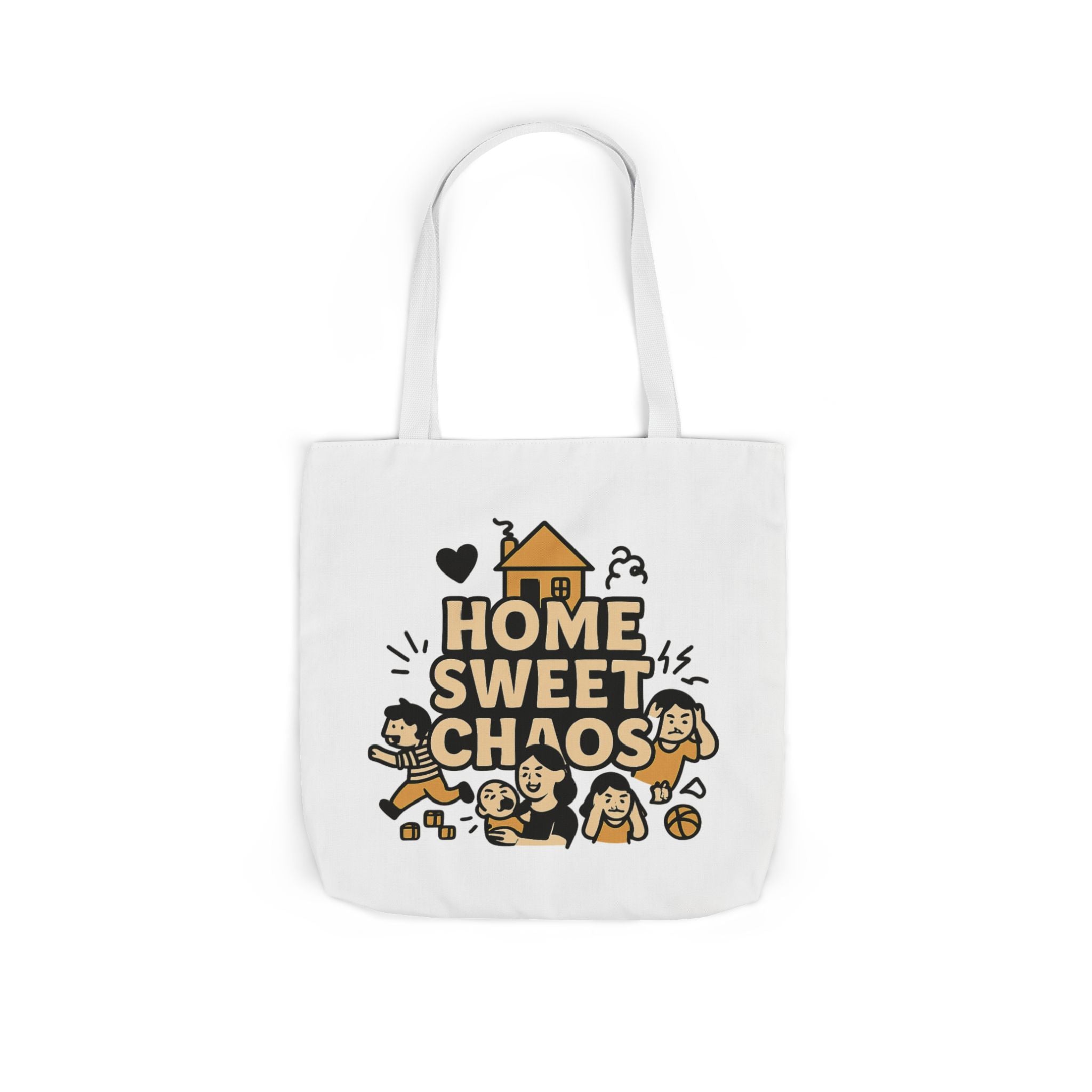 Home Sweet Chaos Tote Bag, Funny Mom Life Gift, Parenting Humor Canvas Tote, New Mom Gift, Chaotic Family Life, Gift for Mom