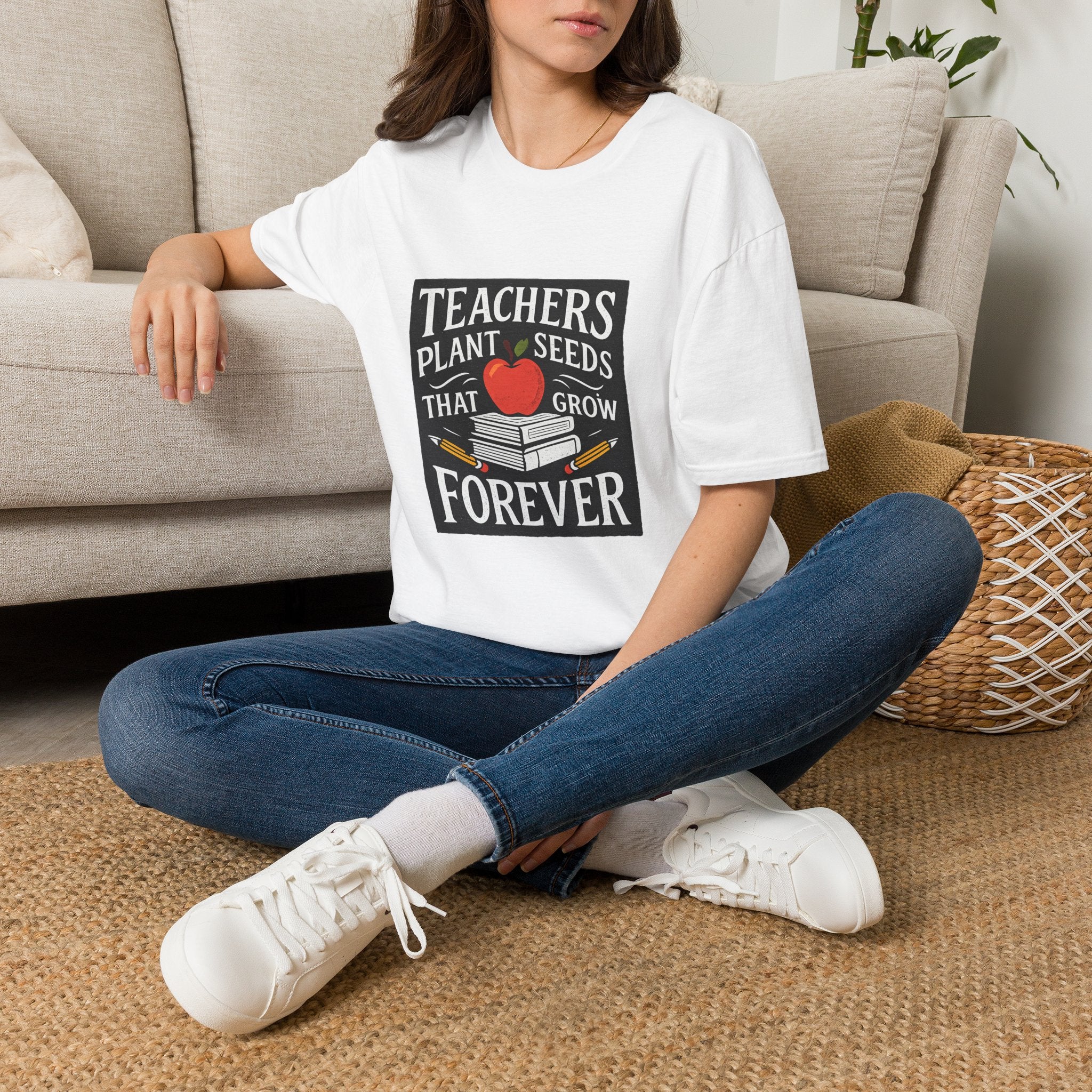 Teachers Plant Seeds That Grow Forever Shirt, Teacher Appreciation Gift, End of Year Teacher Gift, Teacher Week Tee, Teaching T-Shirt