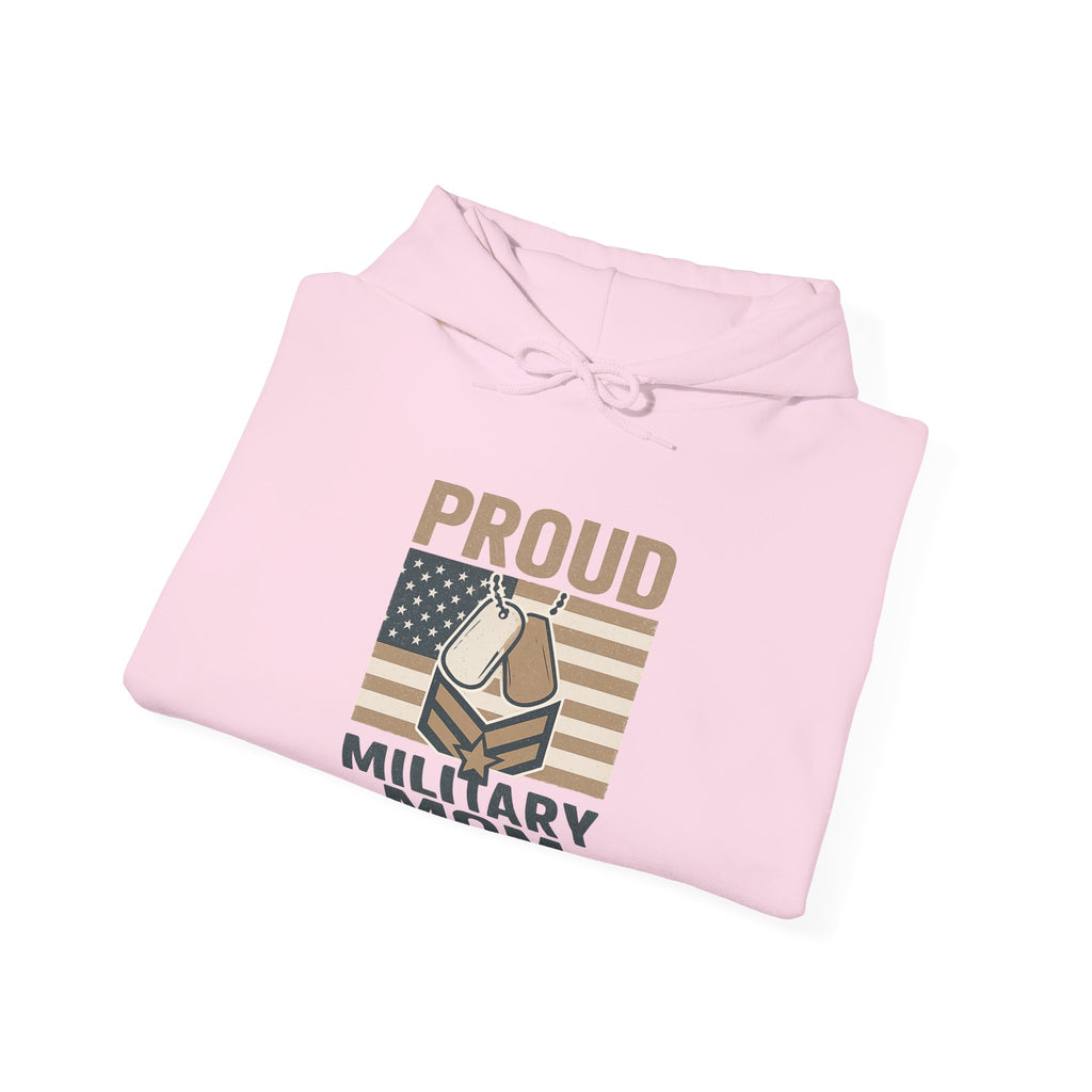 Proud Military Mom Hoodie, Strong Heart Army Mom Gift, Navy Mom Sweatshirt, Air Force Marine Mom, Service Member Mother Apparel