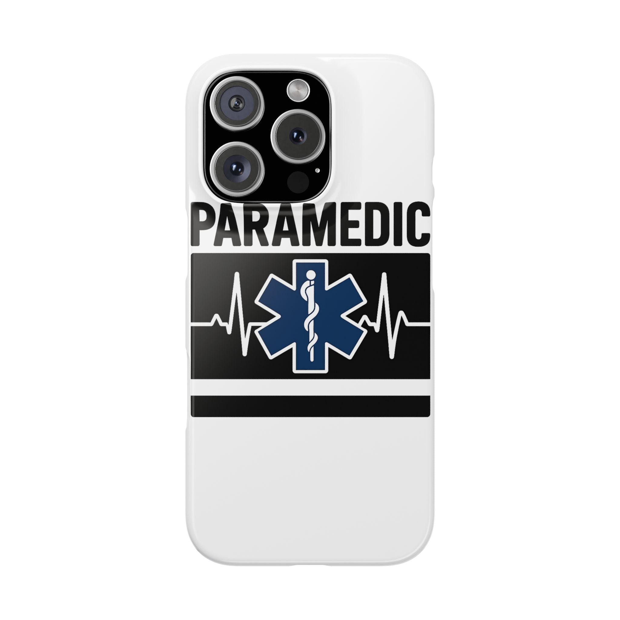 Paramedic Phone Case EMS Gift Heartbeat Star of Life EMT Medical First Responder Thin White Line Hero Appreciation