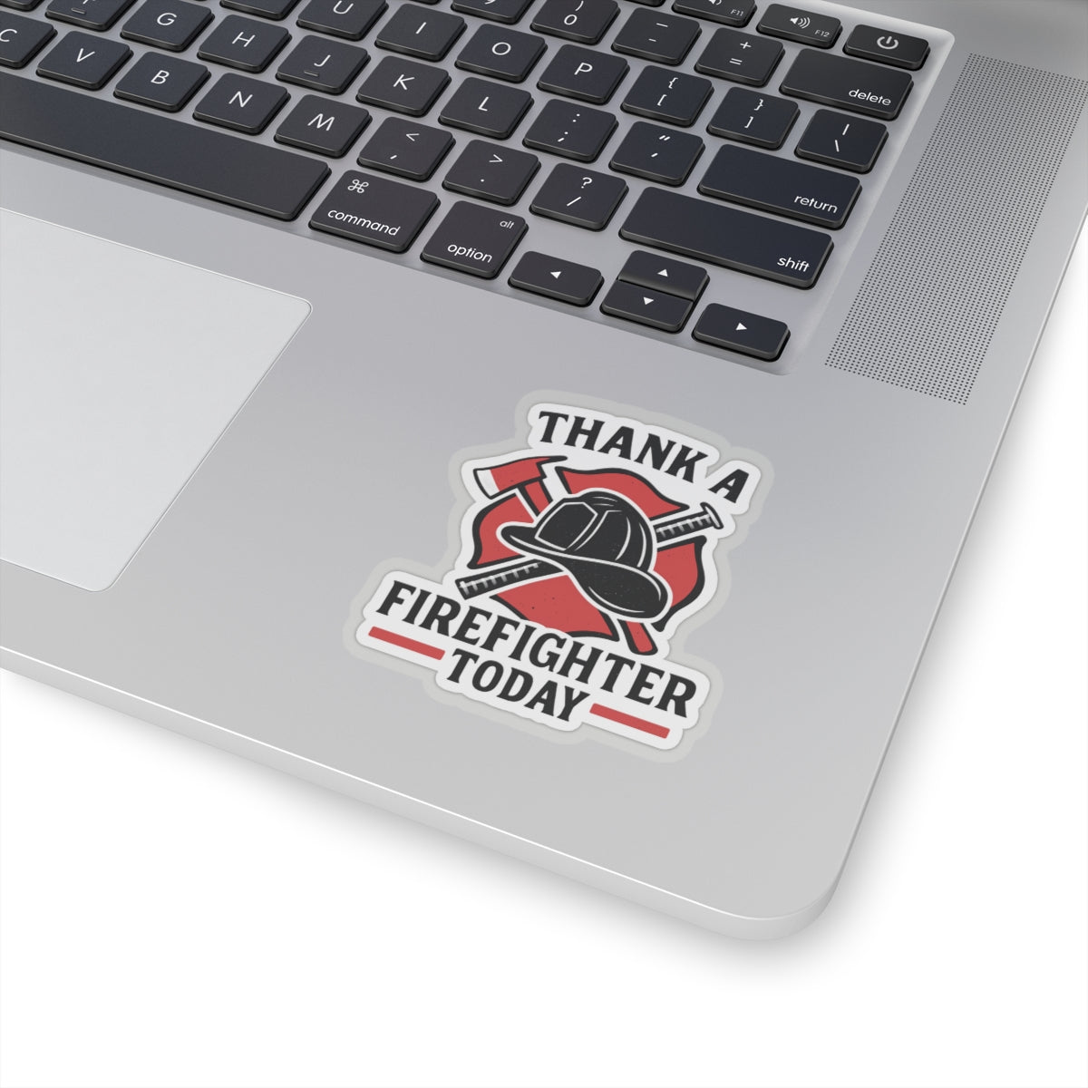 Firefighter Appreciation Sticker, Thank A Firefighter Today Decal, Maltese Cross Fire Department Support Gift, Hero Recognition