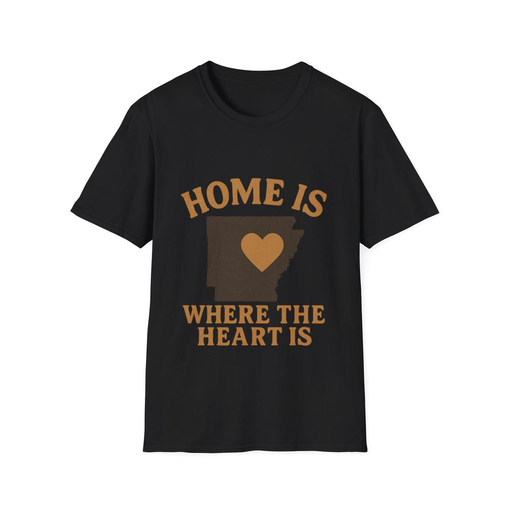 Home Is Where The Heart Is Shirt, Vintage State Silhouette Tee, Hometown Pride Gift, Missing Home Nostalgic T-Shirt