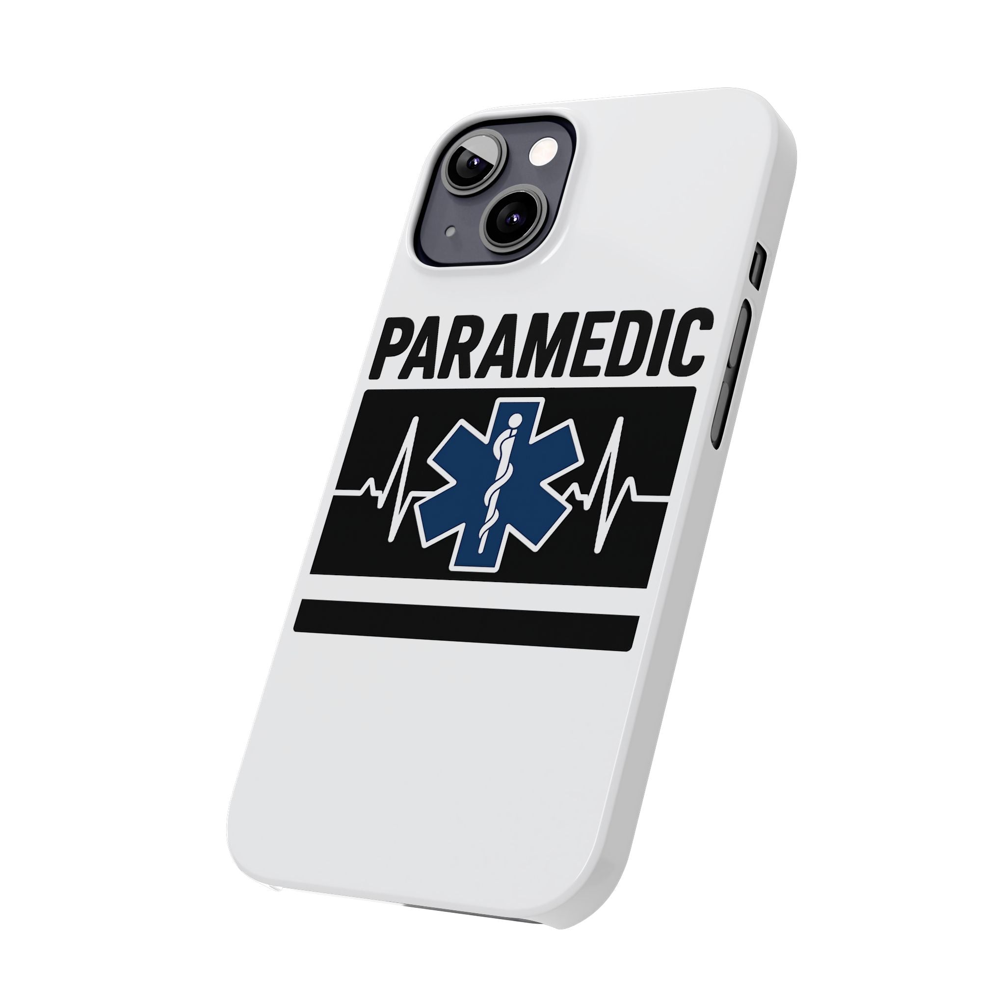 Paramedic Phone Case EMS Gift Heartbeat Star of Life EMT Medical First Responder Thin White Line Hero Appreciation