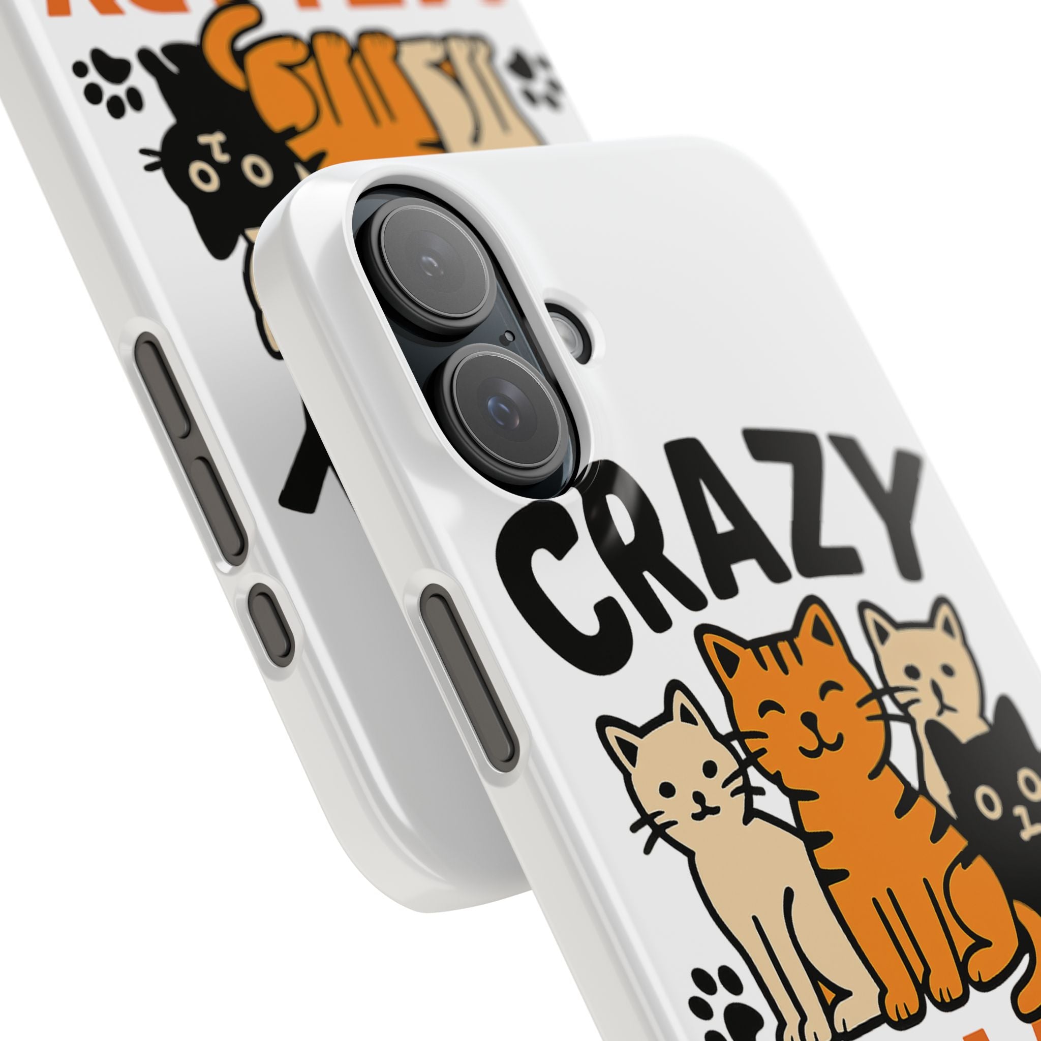 Crazy Cat Lady Phone Case, Funny Cat Lover Gift, Cat Mom Phone Case, Cat Lady Birthday Gift, Cute Cat Phone Case for Women