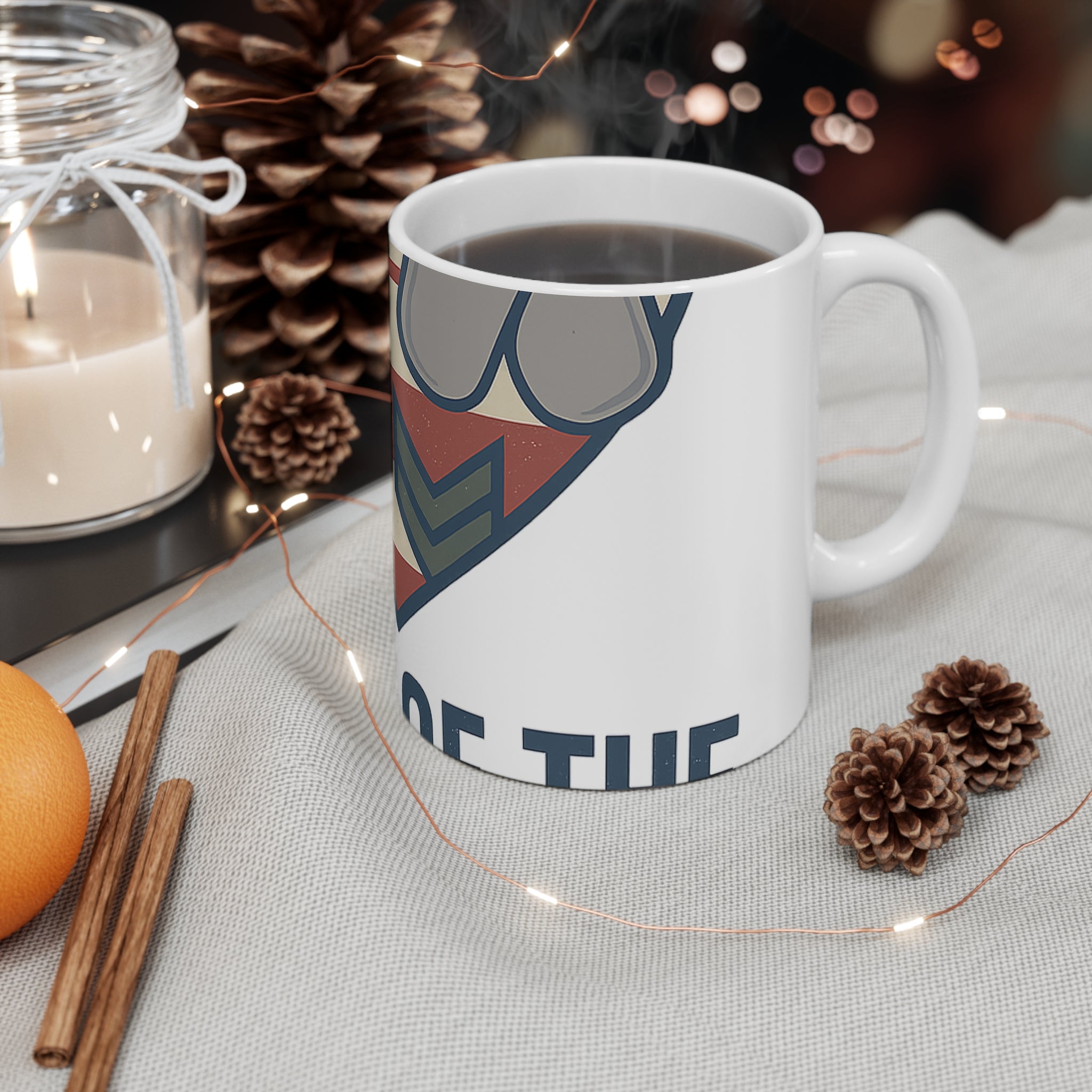 Military Family Coffee Mug Home of the Brave Gift for Army Navy Spouse Patriotic Heart Flag Veteran Support Cup Deployment Gift