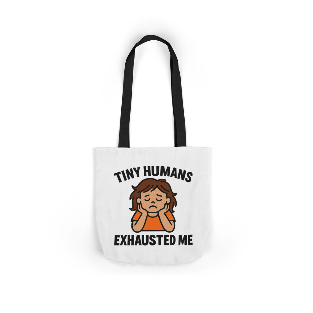 Tiny Humans Exhausted Me Tote Bag, Funny Mom Tote, Tired Parent Gift, Daycare Teacher Bag, Toddler Mom Canvas Tote