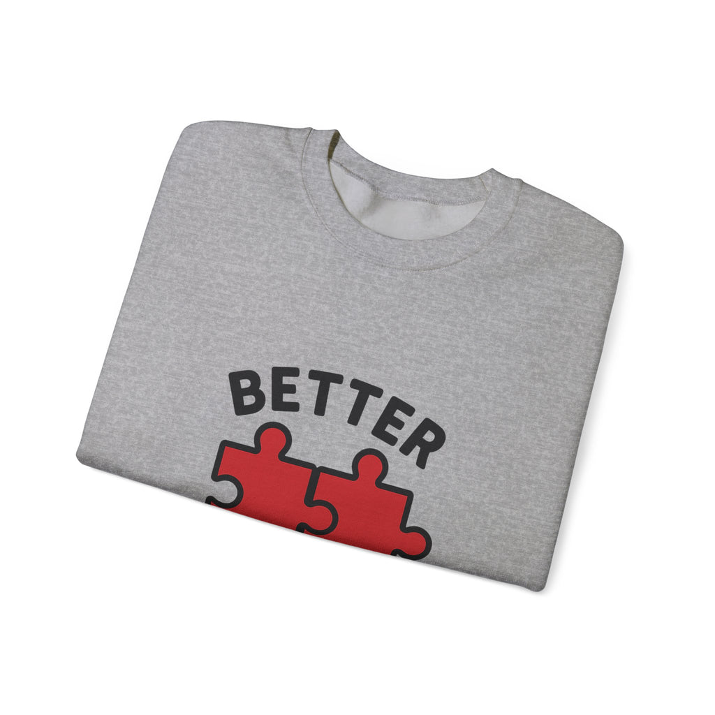 Couple Sweatshirt Better Together Puzzle Pieces Matching Sweatshirts Anniversary Gift for Couples Relationship Gift Valentine's Day