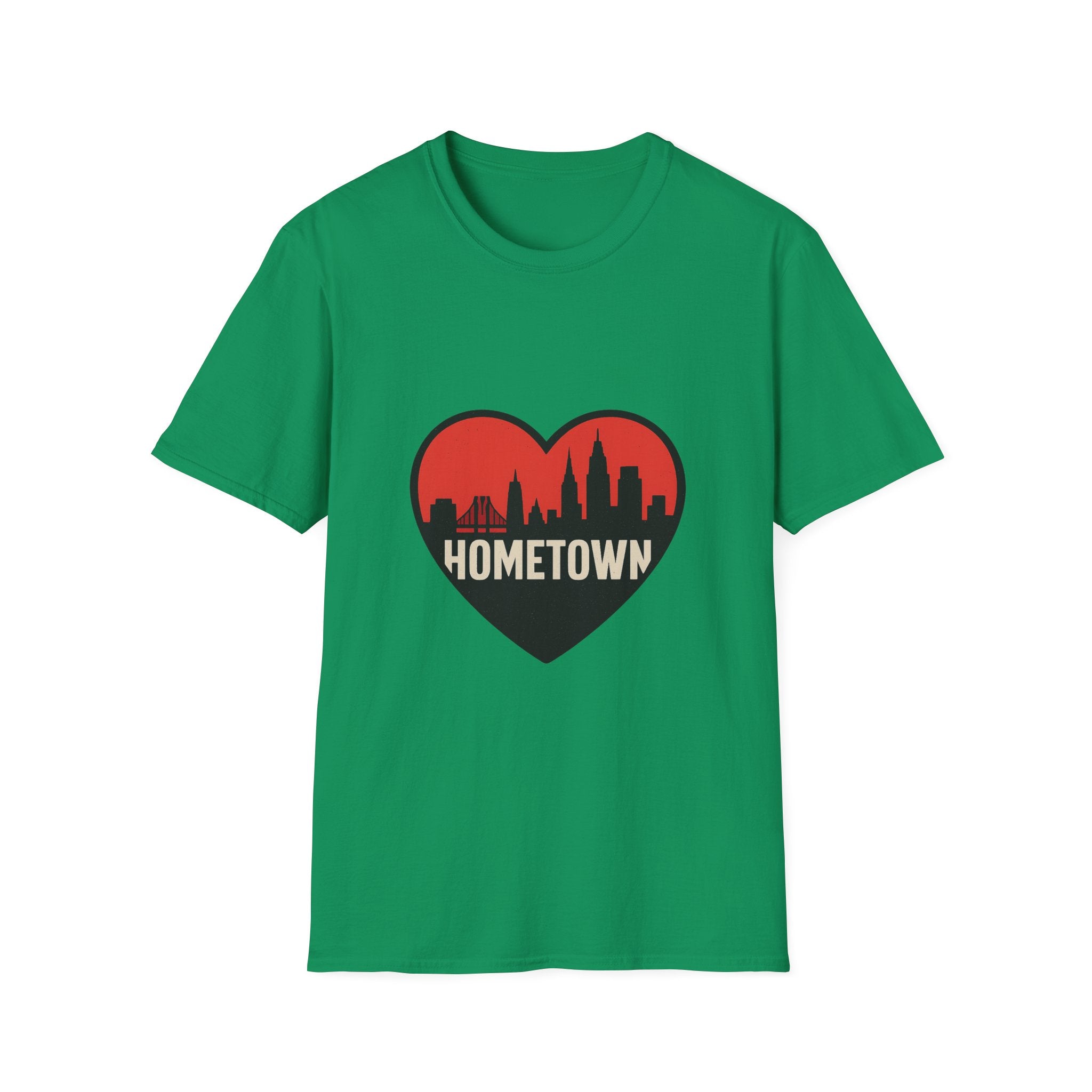 City Skyline Heart T-Shirt | Hometown Pride Tee | Urban City Lover Gift | NYC LA Chicago Shirt | Travel Souvenir Graphic Tee