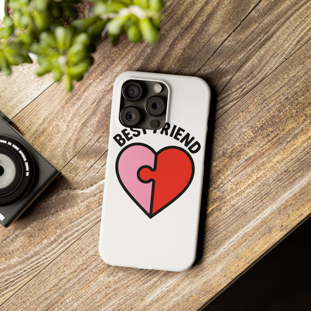 Best Friend Phone Case Set Puzzle Heart Matching BFF Gifts for Besties Friendship Phone Cases Cute Teen Gift for Her