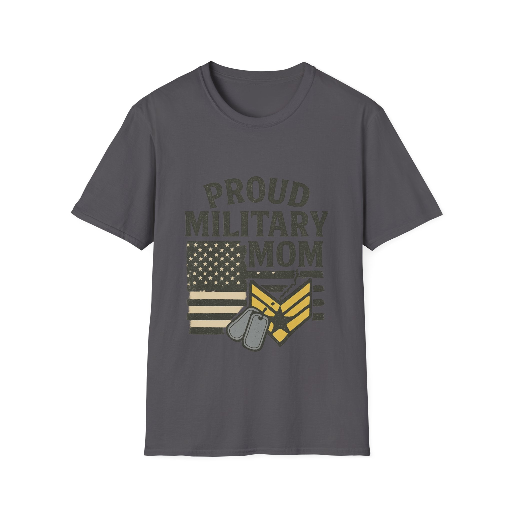 Proud Military Mom Shirt, My Heart Serves Too Tee, Army Mom Gift, Navy Mom, Marine Mom, Air Force Mom T-Shirt, Military Mother
