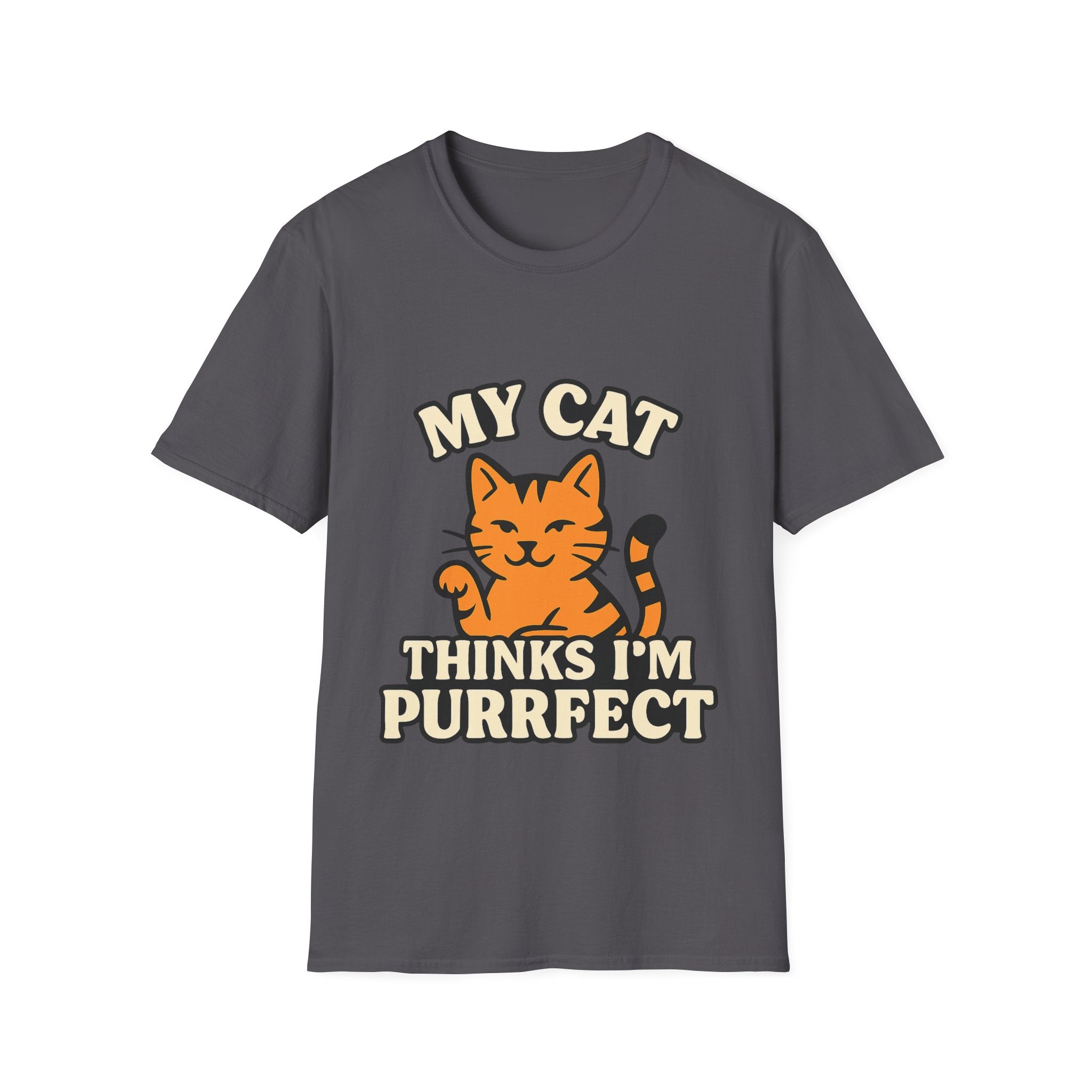 Cat Lover Shirt, My Cat Thinks I'm Purrfect T-Shirt, Funny Cat Owner Gift, Cat Mom Tee, Cat Dad Shirt, Crazy Cat Lady