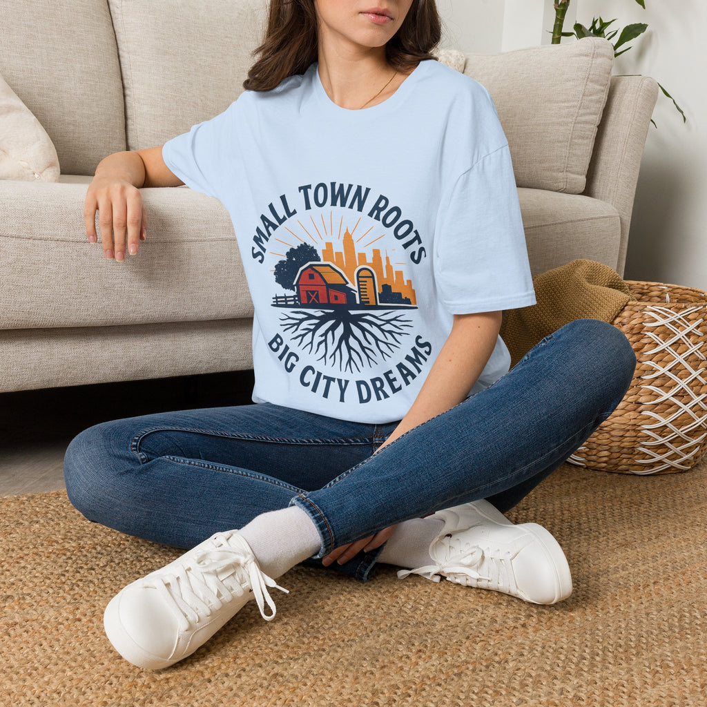 Small Town Roots Big City Dreams Shirt, Hometown Pride Tee, Vintage Americana Tshirt, Country Girl Gift, Small Town Pride