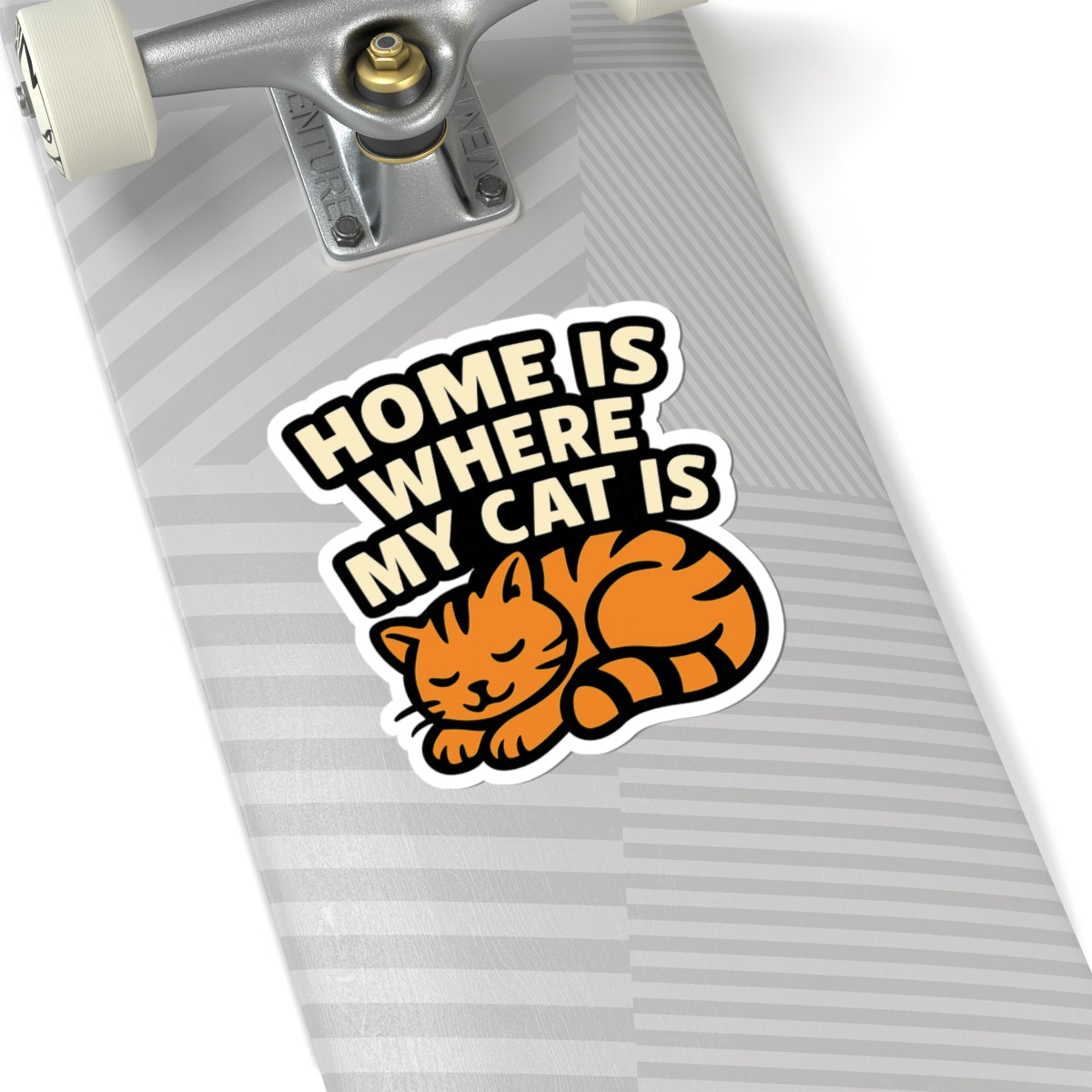Cat Sticker Veterinary Gift, Home Is Where My Cat Is Laptop Decal, Vet Tech Sticker, Cat Mom Gift, Pet Lover Sticker