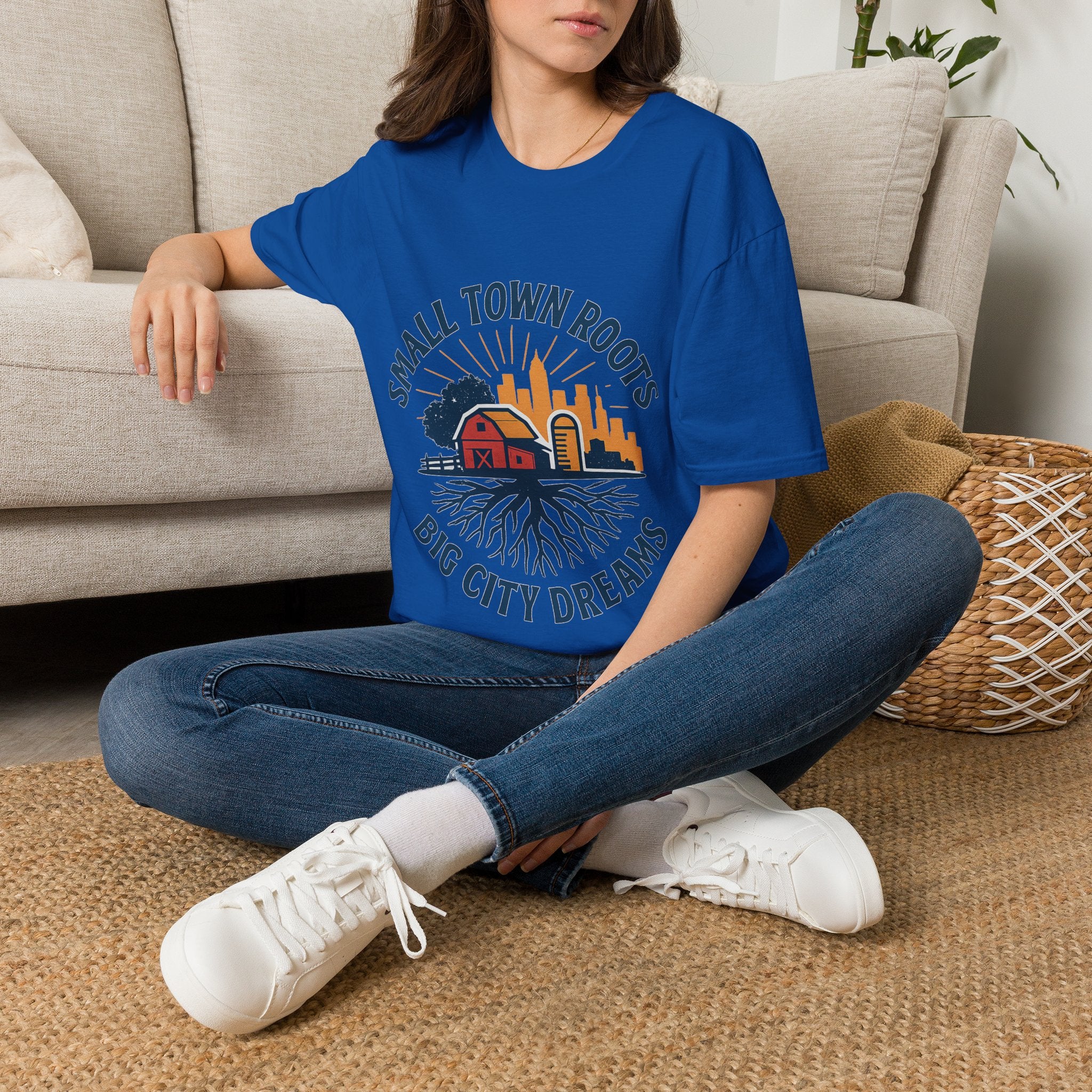 Small Town Roots Big City Dreams Shirt, Hometown Pride Tee, Vintage Americana Tshirt, Country Girl Gift, Small Town Pride