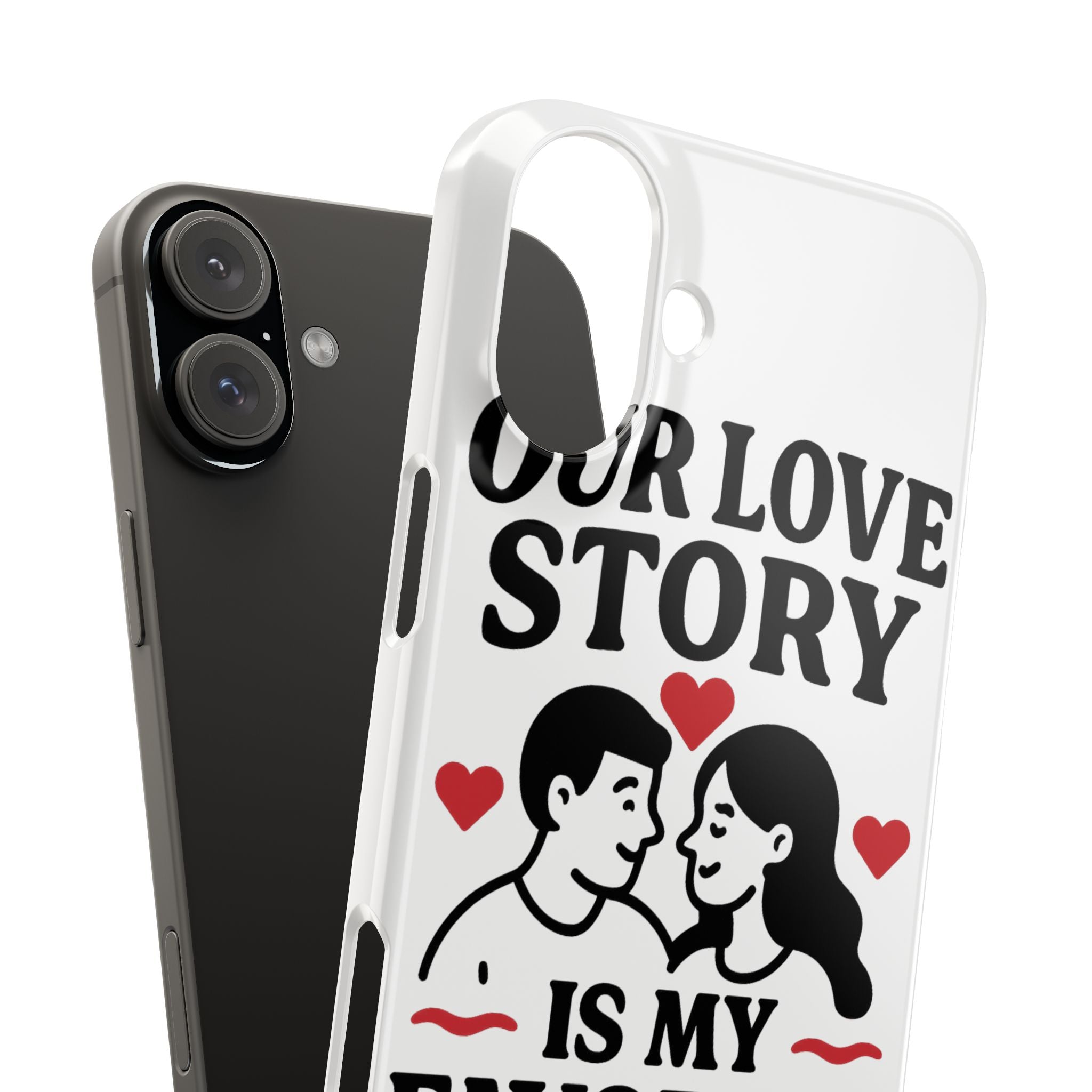 Love Story Phone Case Anniversary Gift for Wife Girlfriend Romantic Quote Couple iPhone Samsung Case Valentine's Day Gift