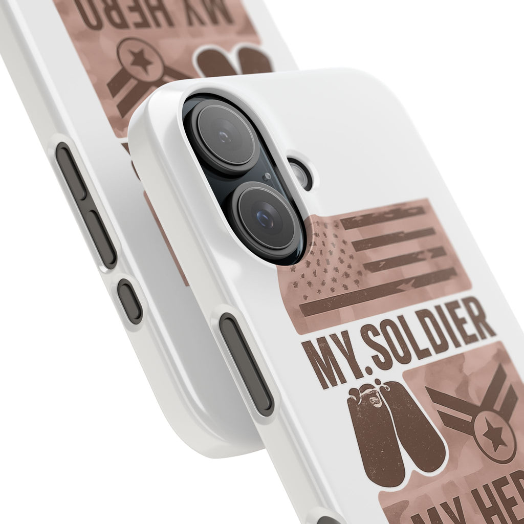 Military Girlfriend Phone Case Rose Gold Camouflage My Soldier My Hero Gift for Army Navy Air Force Girlfriend