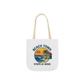 Beach Town State of Mind Tote Bag | Coastal Lifestyle Gift | Ocean Lover Canvas Bag | Beach Vibes Nautical Tote | Summer Beach Bag