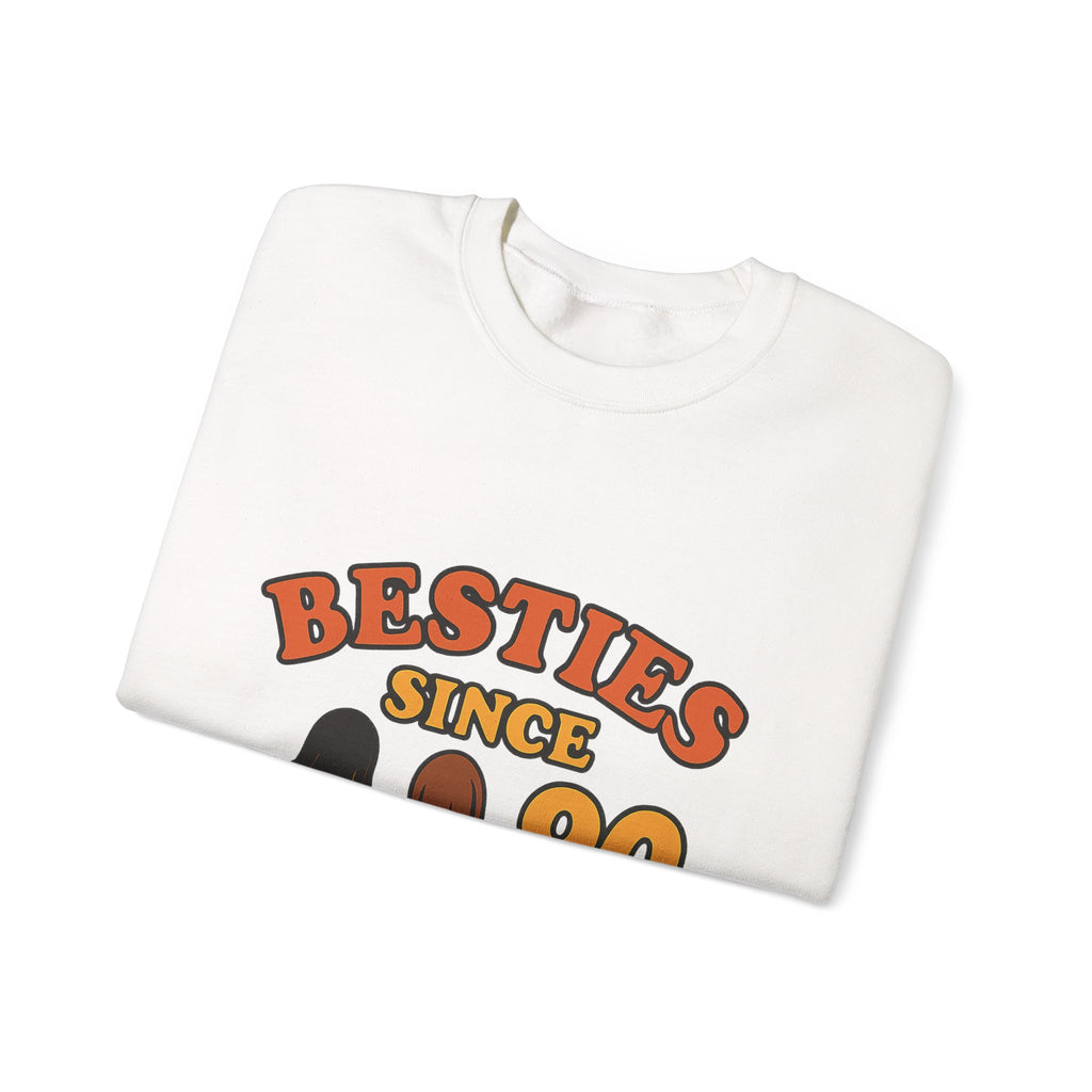 Besties Since Retro Years Sweatshirt 90s Nostalgia Best Friend Gift Friendship Anniversary Vintage Aesthetic Crewneck