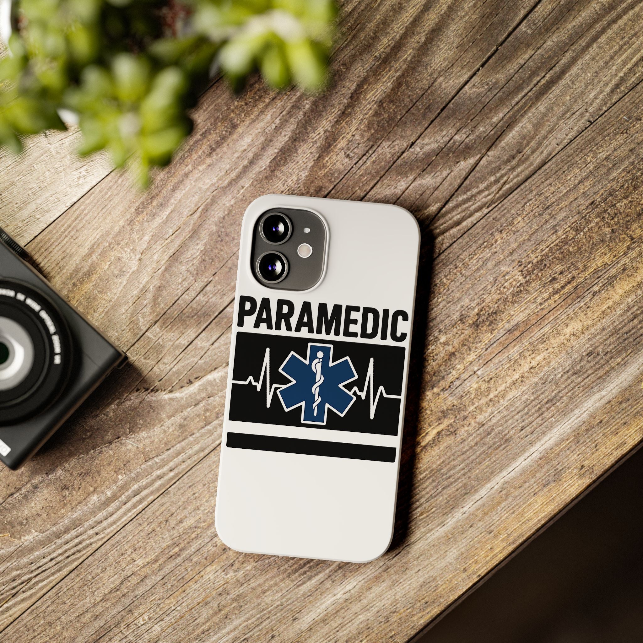 Paramedic Phone Case EMS Gift Heartbeat Star of Life EMT Medical First Responder Thin White Line Hero Appreciation