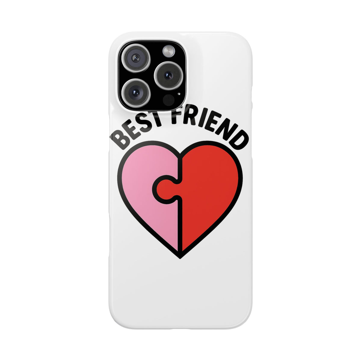 Best Friend Phone Case Set Puzzle Heart Matching BFF Gifts for Besties Friendship Phone Cases Cute Teen Gift for Her