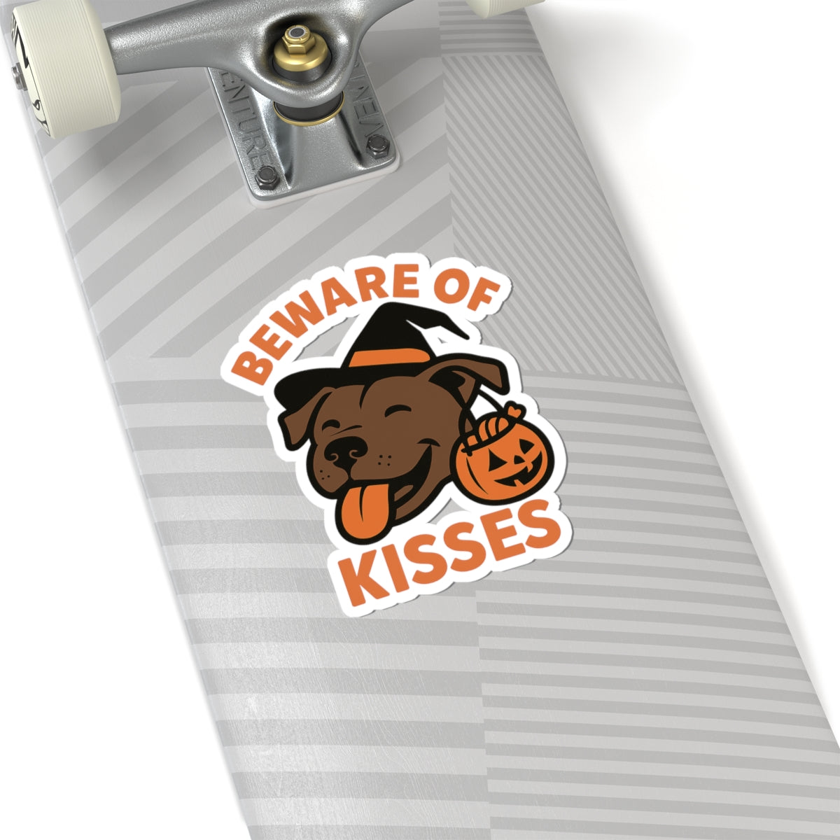 Beware of Kisses Pitbull Halloween Sticker Pack