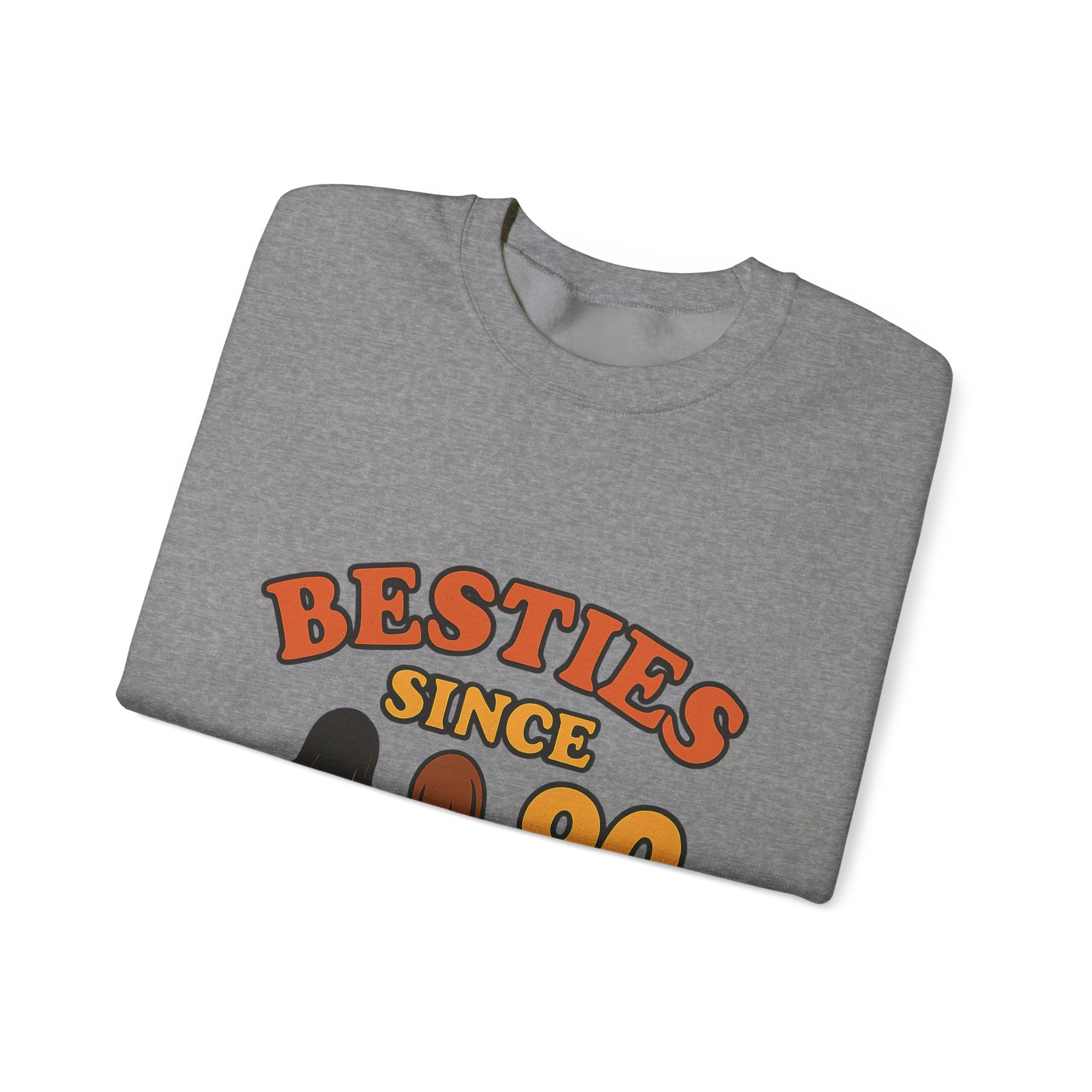 Besties Since Retro Years Sweatshirt 90s Nostalgia Best Friend Gift Friendship Anniversary Vintage Aesthetic Crewneck