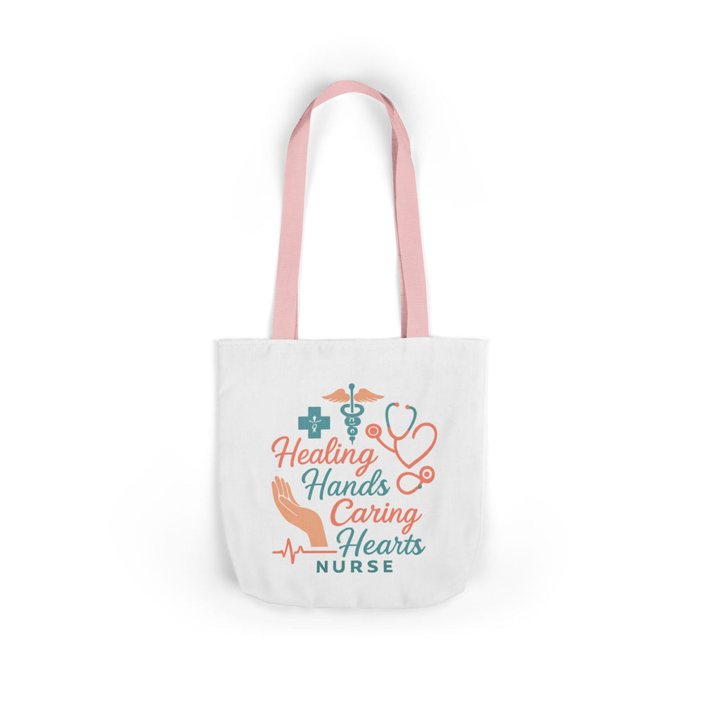 Nurse Appreciation Tote Bag Gift, Healing Hands Caring Hearts, Nurse Week Gift, Medical Tote Bag, RN Gift, Healthcare Worker