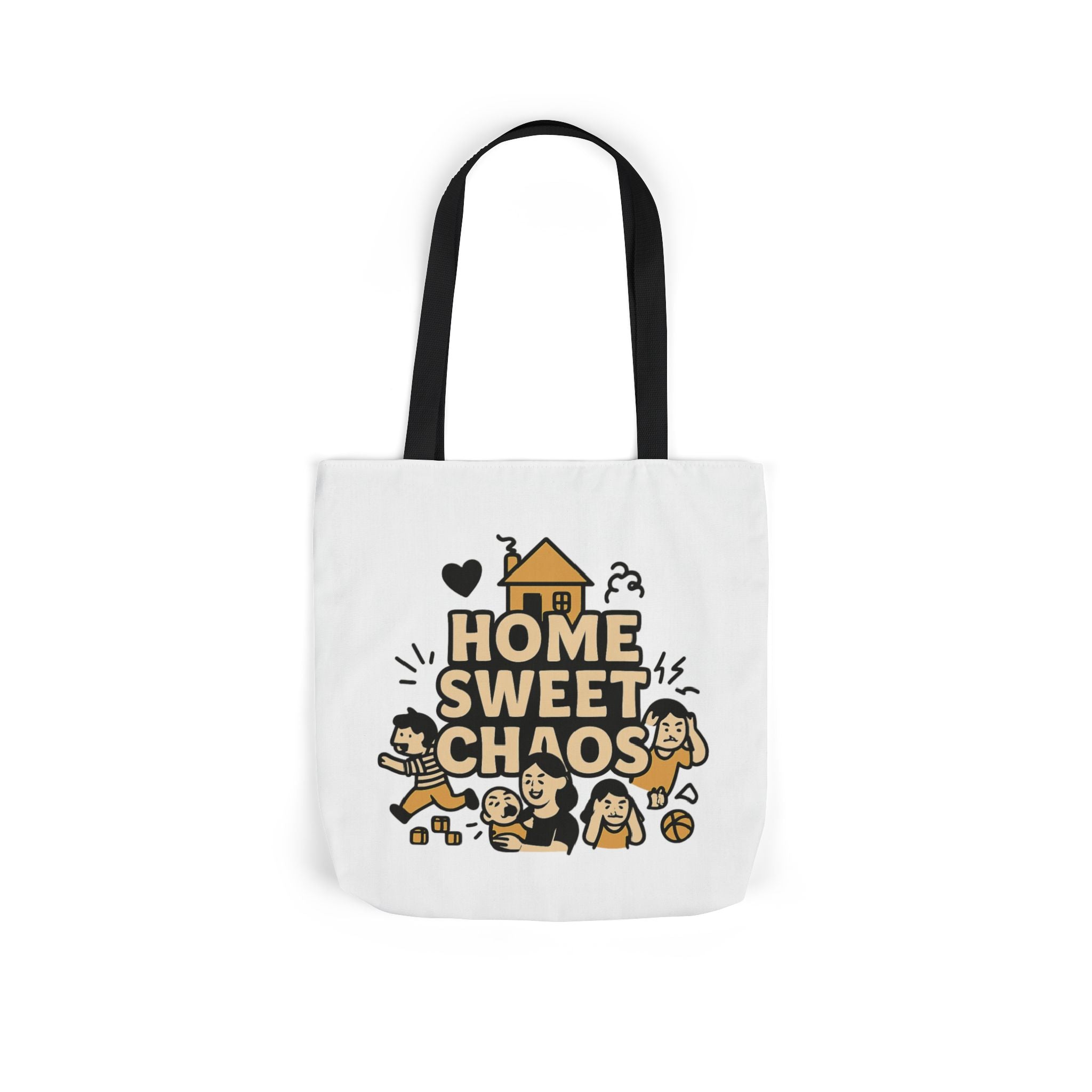 Home Sweet Chaos Tote Bag, Funny Mom Life Gift, Parenting Humor Canvas Tote, New Mom Gift, Chaotic Family Life, Gift for Mom