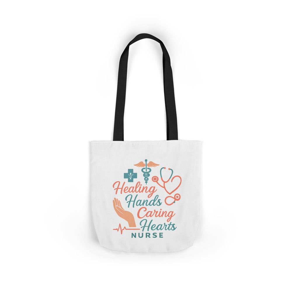 Nurse Appreciation Tote Bag Gift, Healing Hands Caring Hearts, Nurse Week Gift, Medical Tote Bag, RN Gift, Healthcare Worker