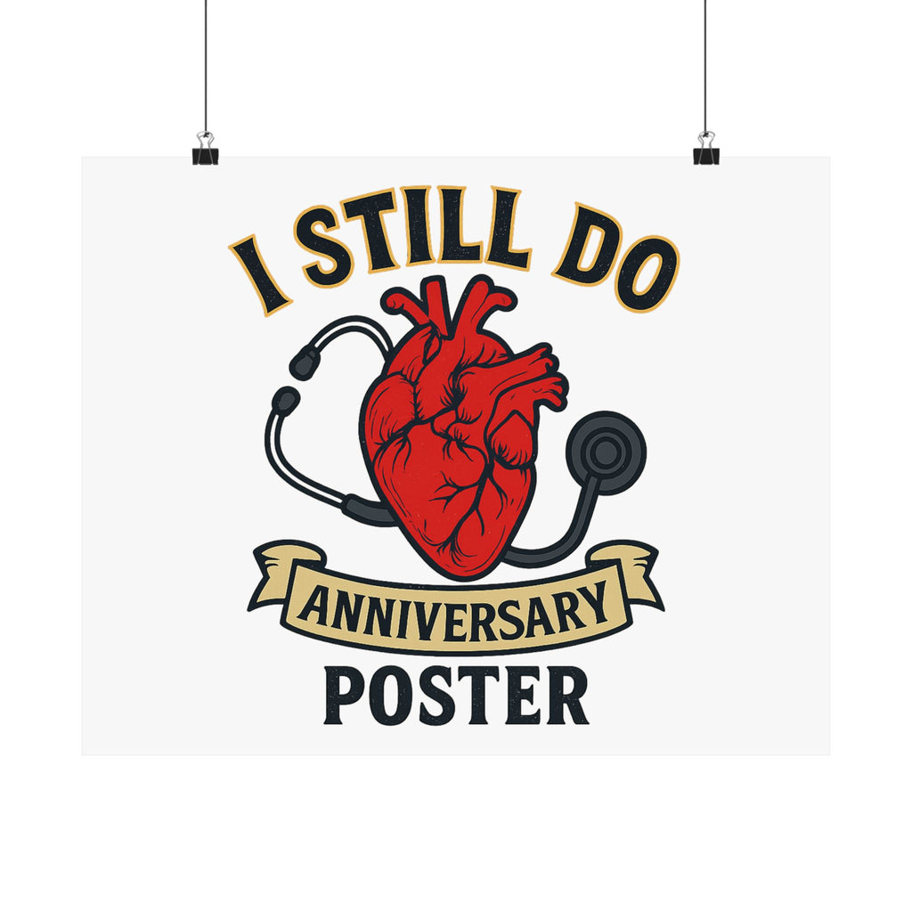 I Still Do Anniversary Poster Medical Nurse Doctor Gift, Healthcare Couples Wall Art, Vintage Heart Wedding Print, Nurses Week Gift